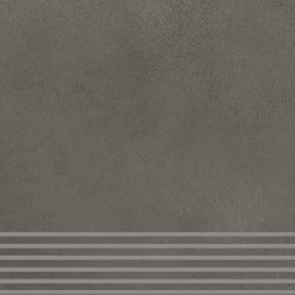 Strata | Stair Tile With Grooving - Volcano