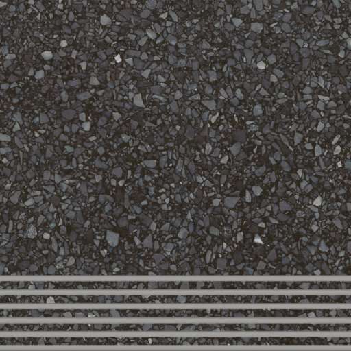 Display product Trio | Stair Tile - Terrazzo Black from manufacturer AGROB BUCHTAL