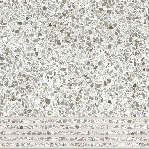 Trio | Stair Tile - Terrazzo Ivory