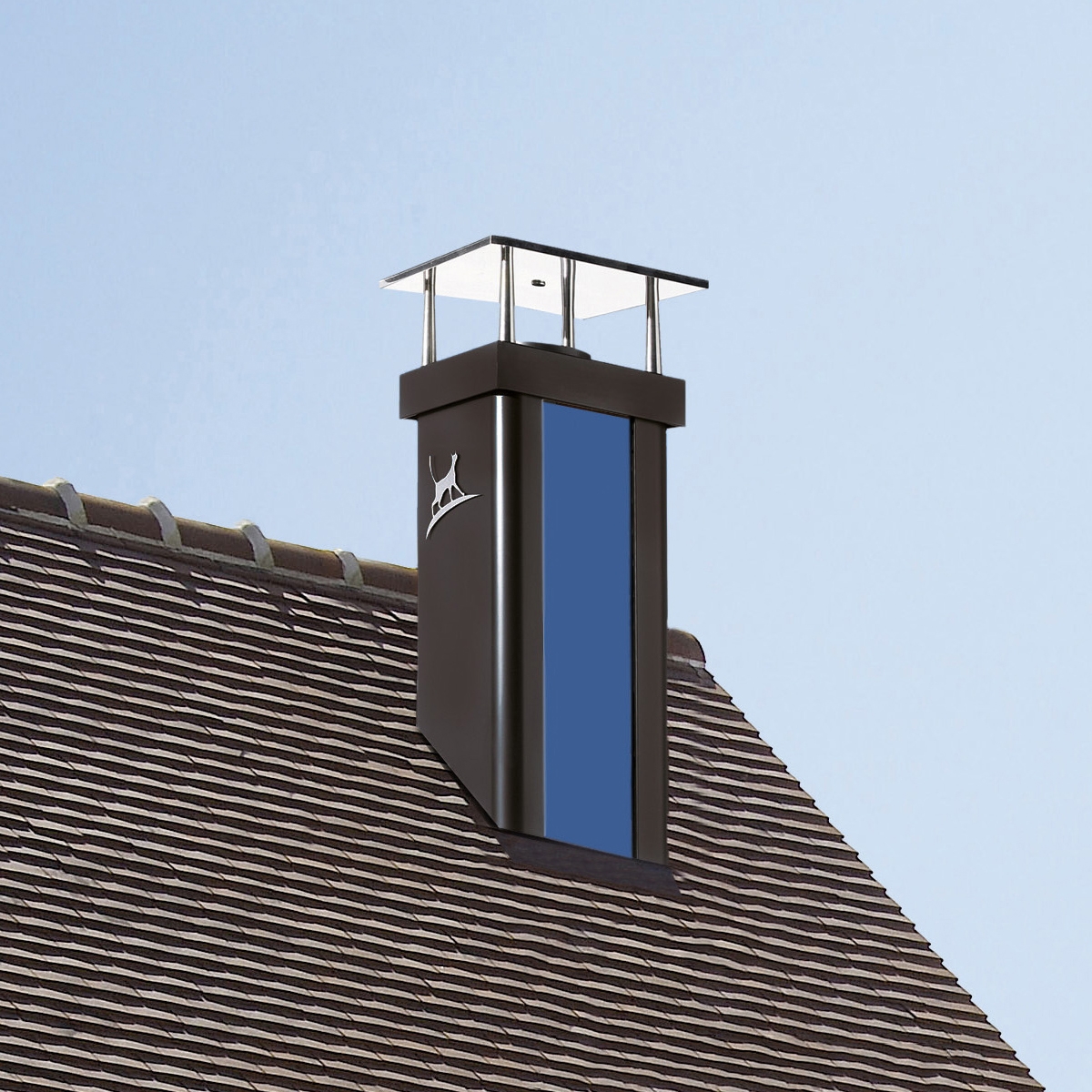 Mostrar el producto Luminance Nuanciel blue chimney stack del fabricante Poujoulat