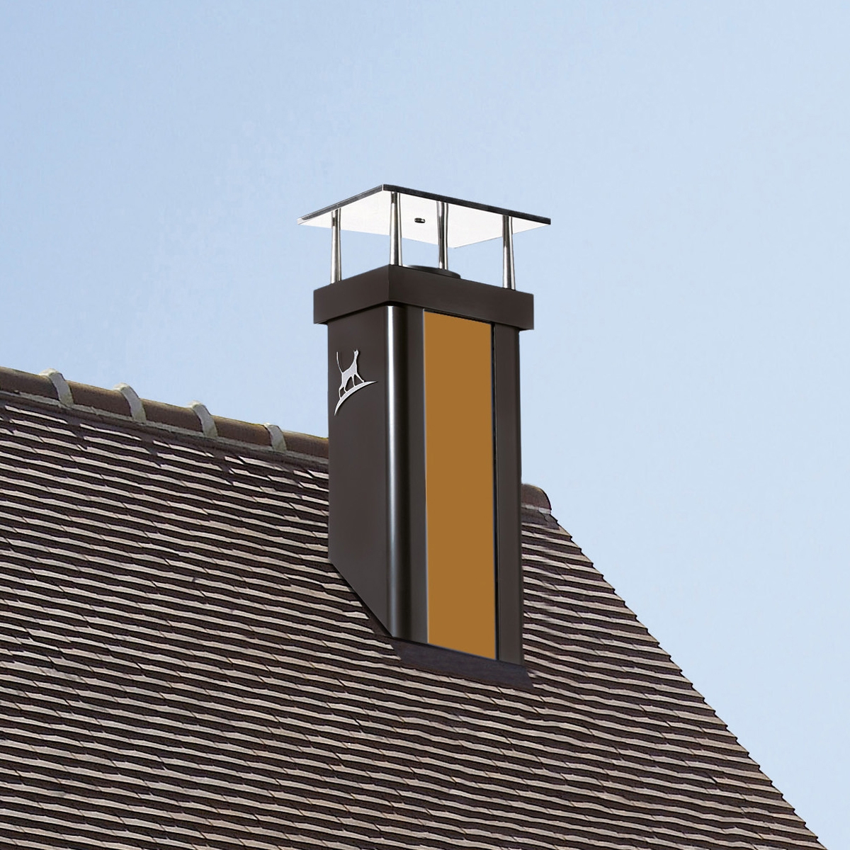 Mostrar el producto Luminance Nuanciel yellow chimney stack del fabricante Poujoulat