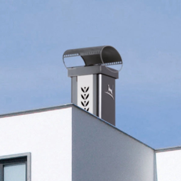 Mostrar el producto Luminance Graphinox chimney stack del fabricante Poujoulat