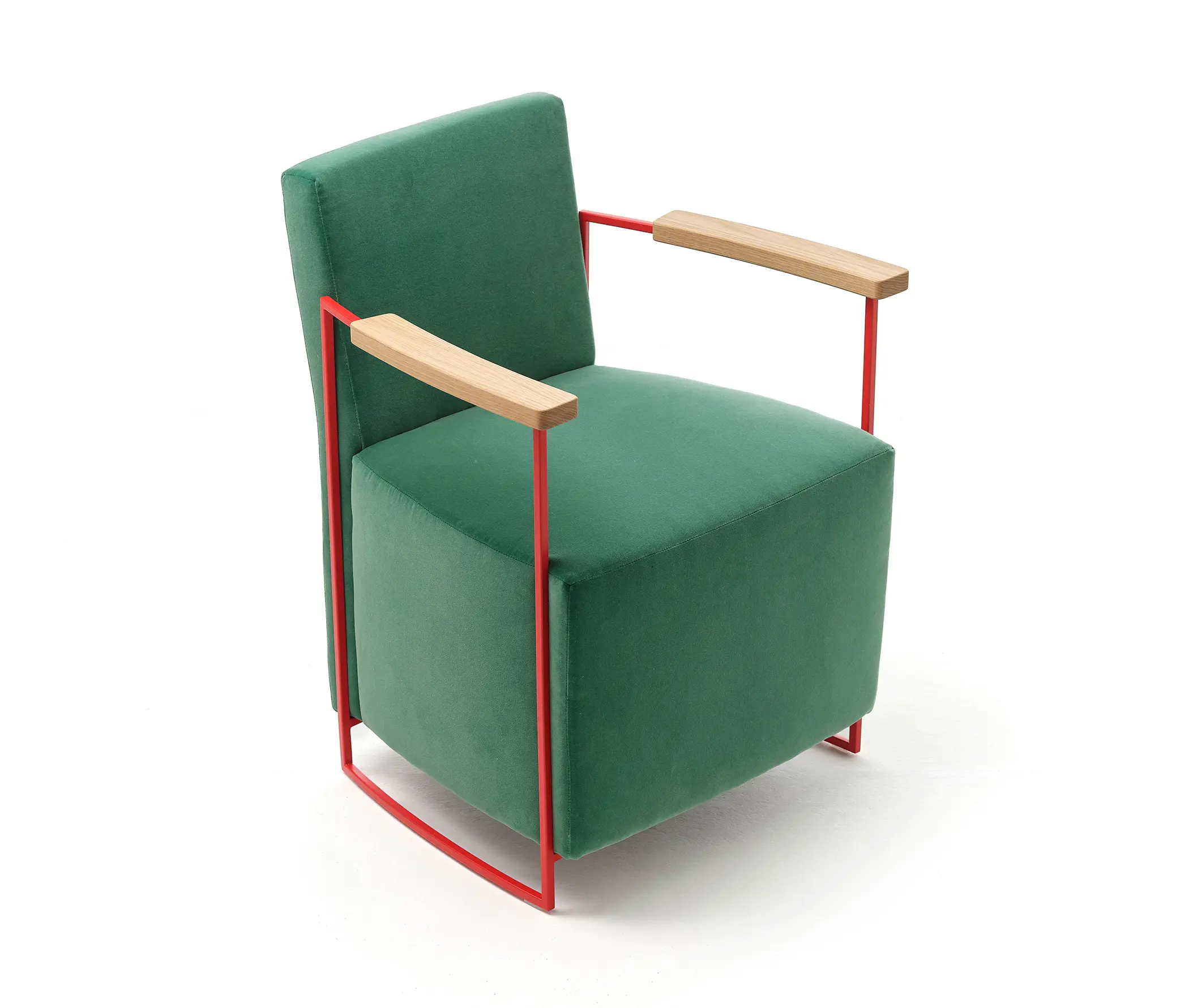 Eponimo - Gotham small armchair in cotton velvet