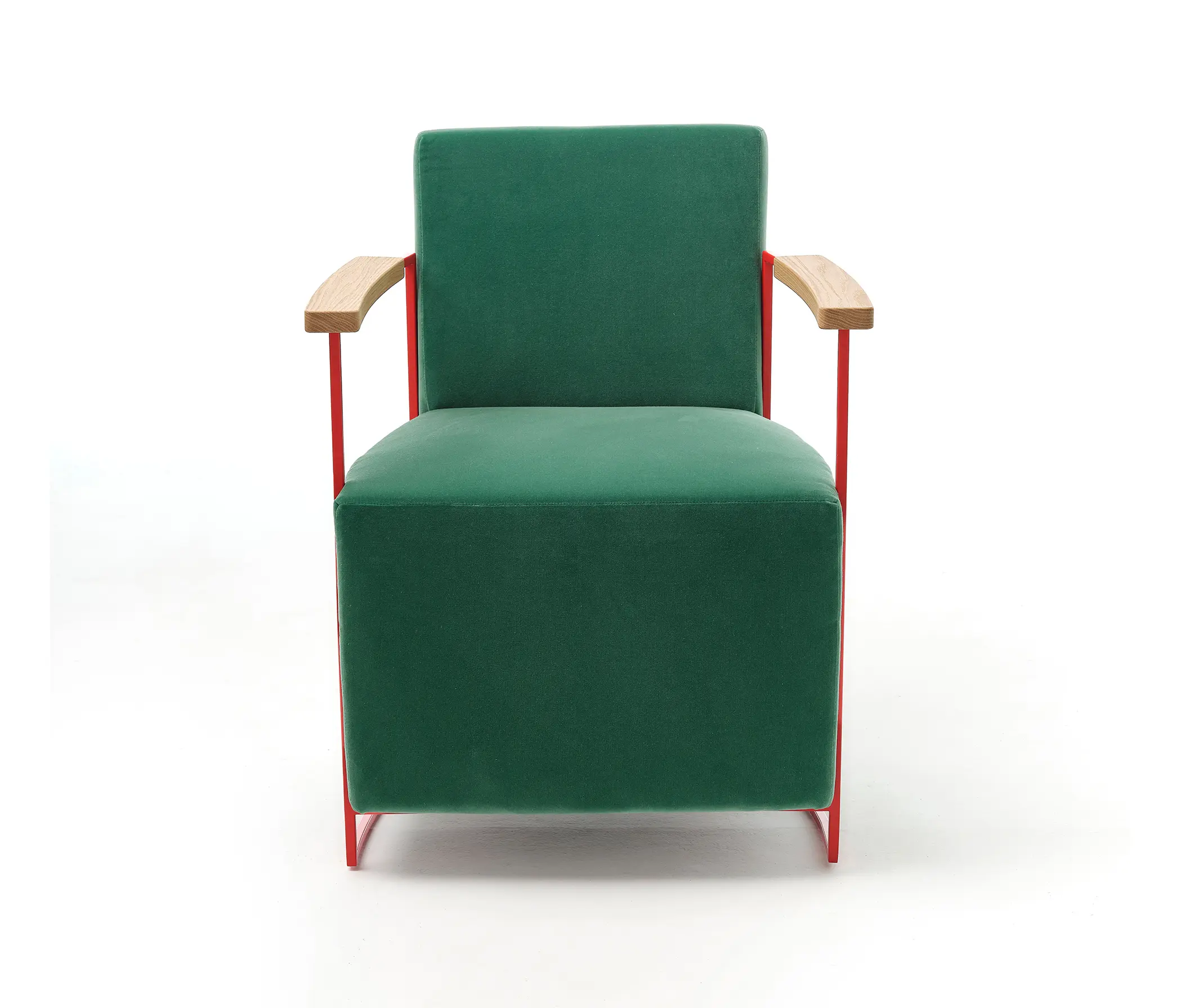 Eponimo - Gotham small armchair in cotton velvet