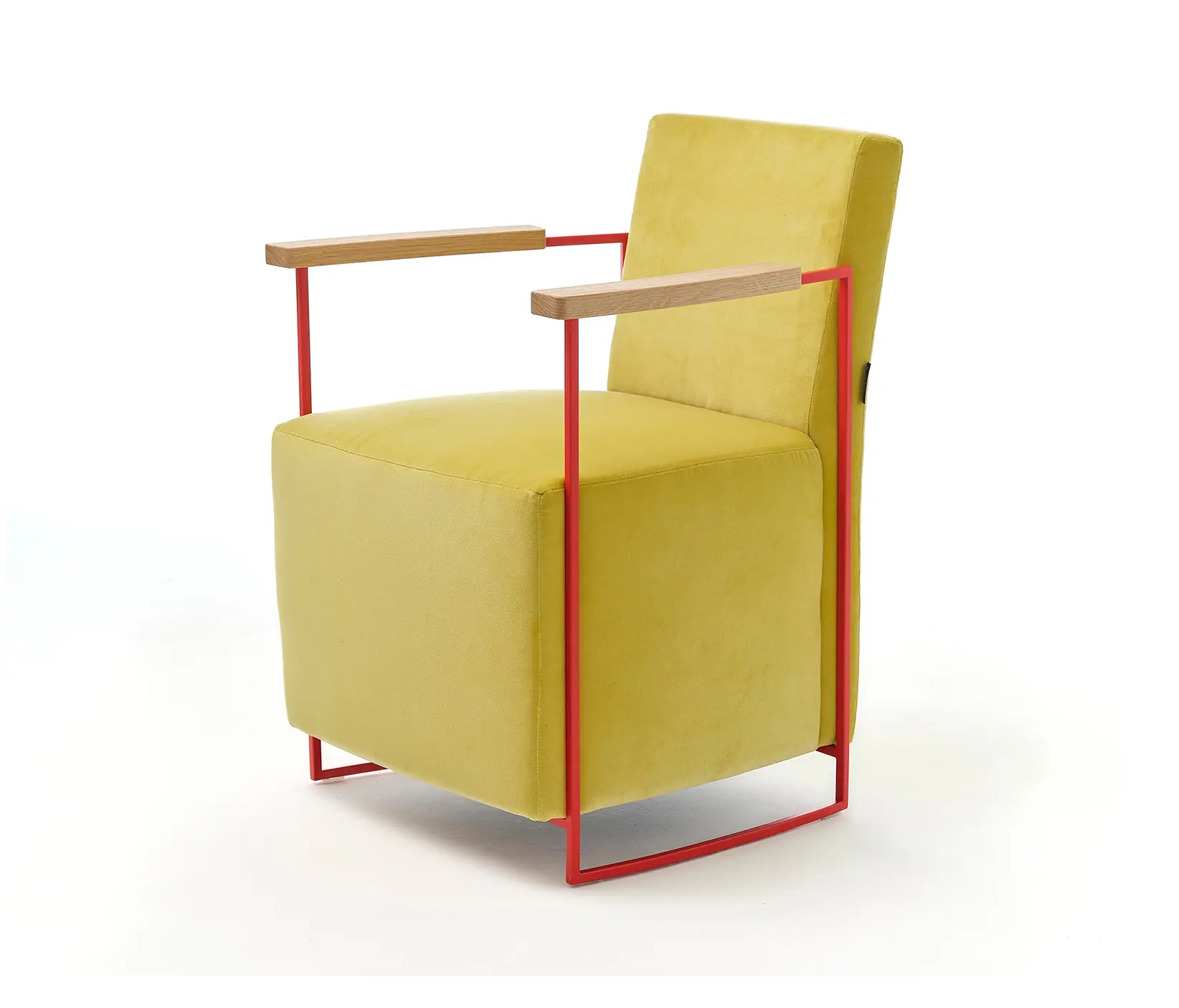 Eponimo - Gotham small armchair in cotton velvet