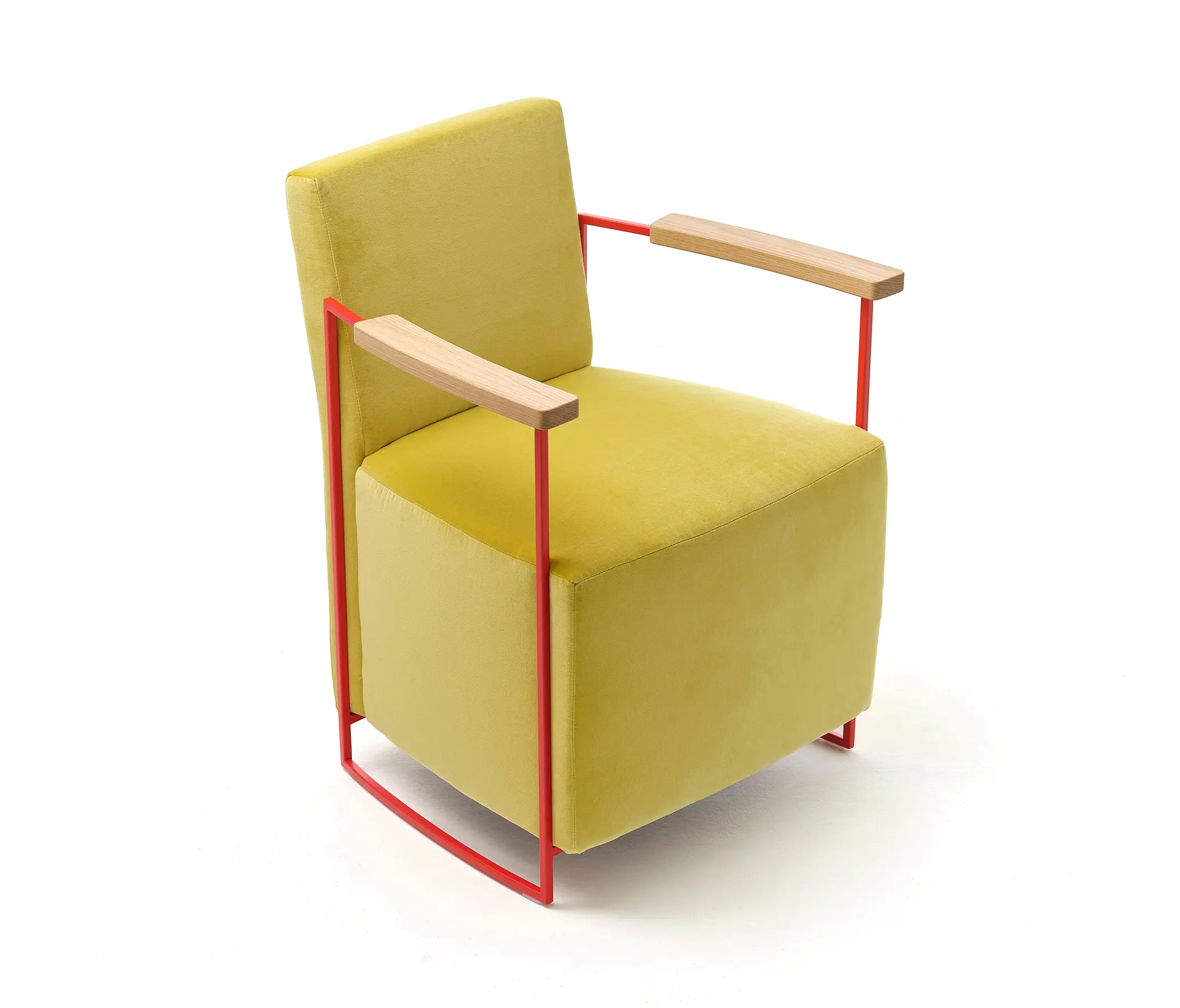 Eponimo - Gotham small armchair in cotton velvet