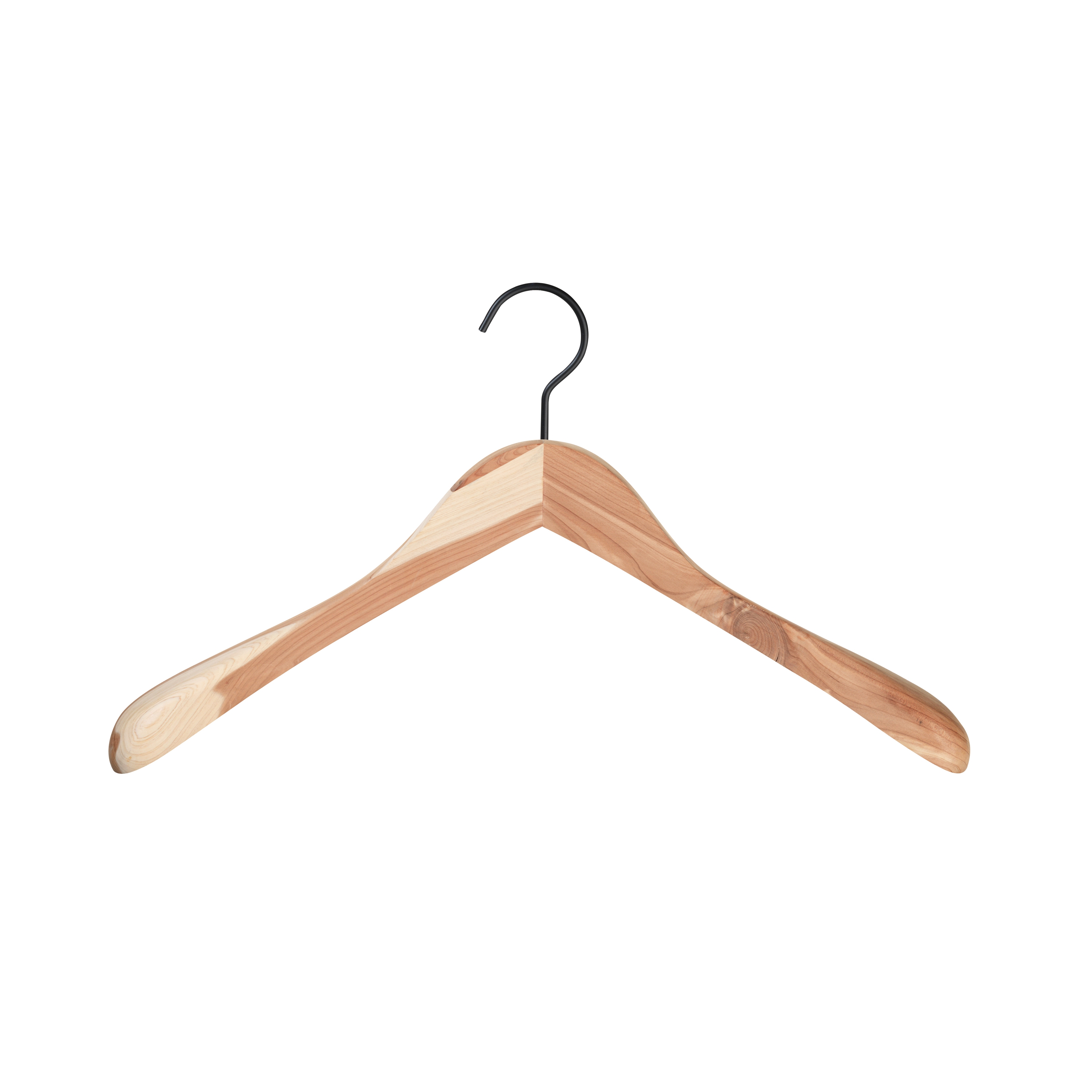 Cedar coat hanger