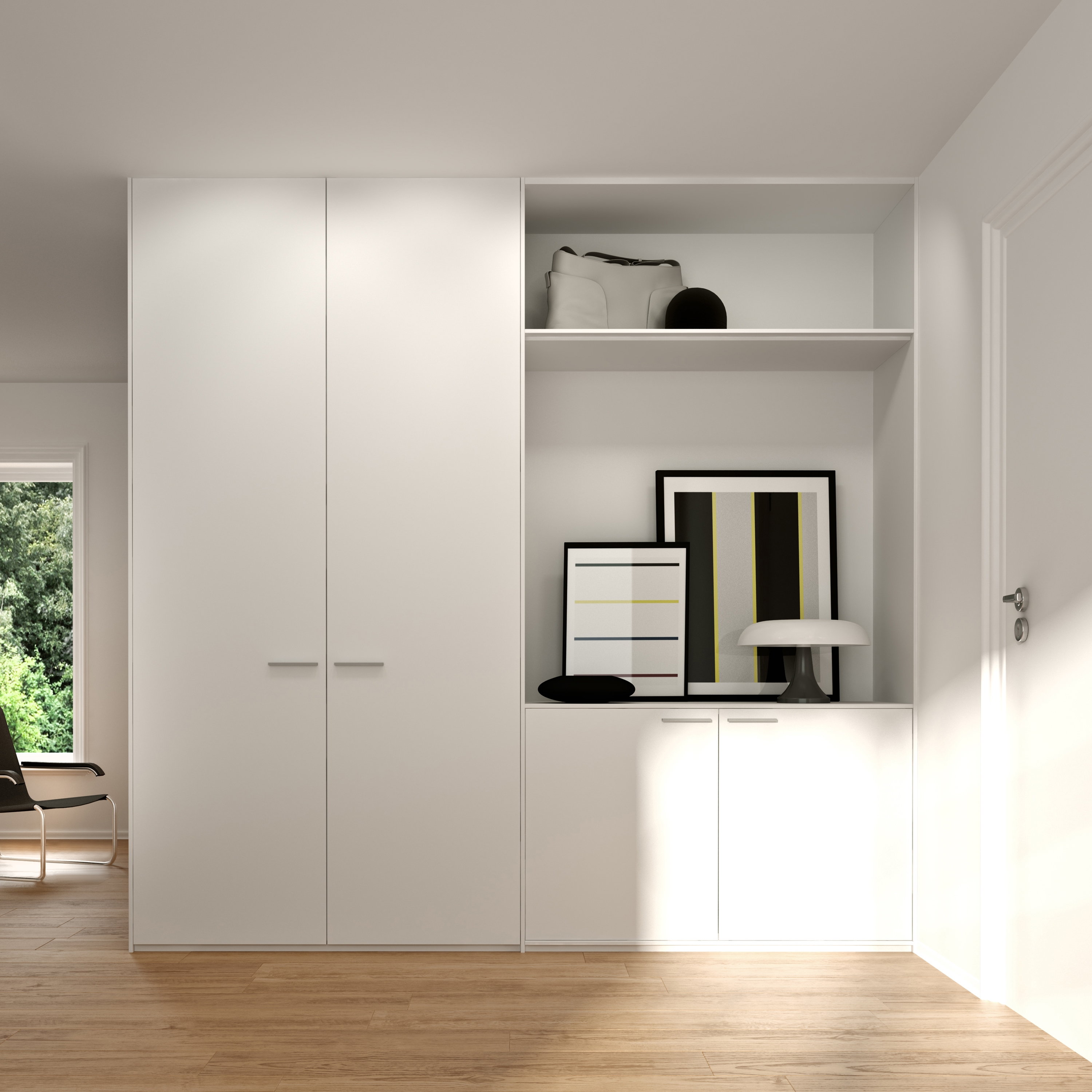 Hinged doors | Polar white