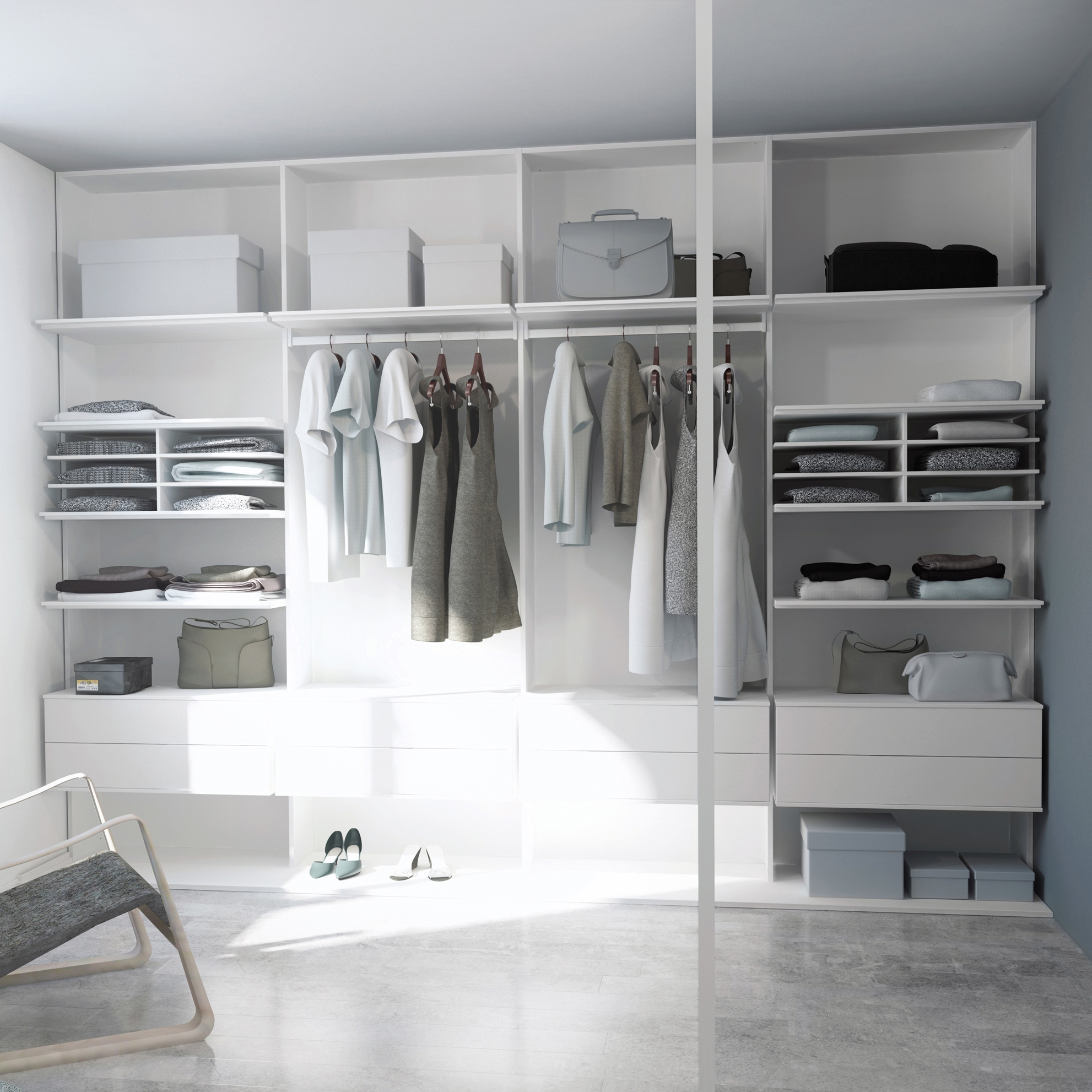 Walk-in closets | Porcelaine