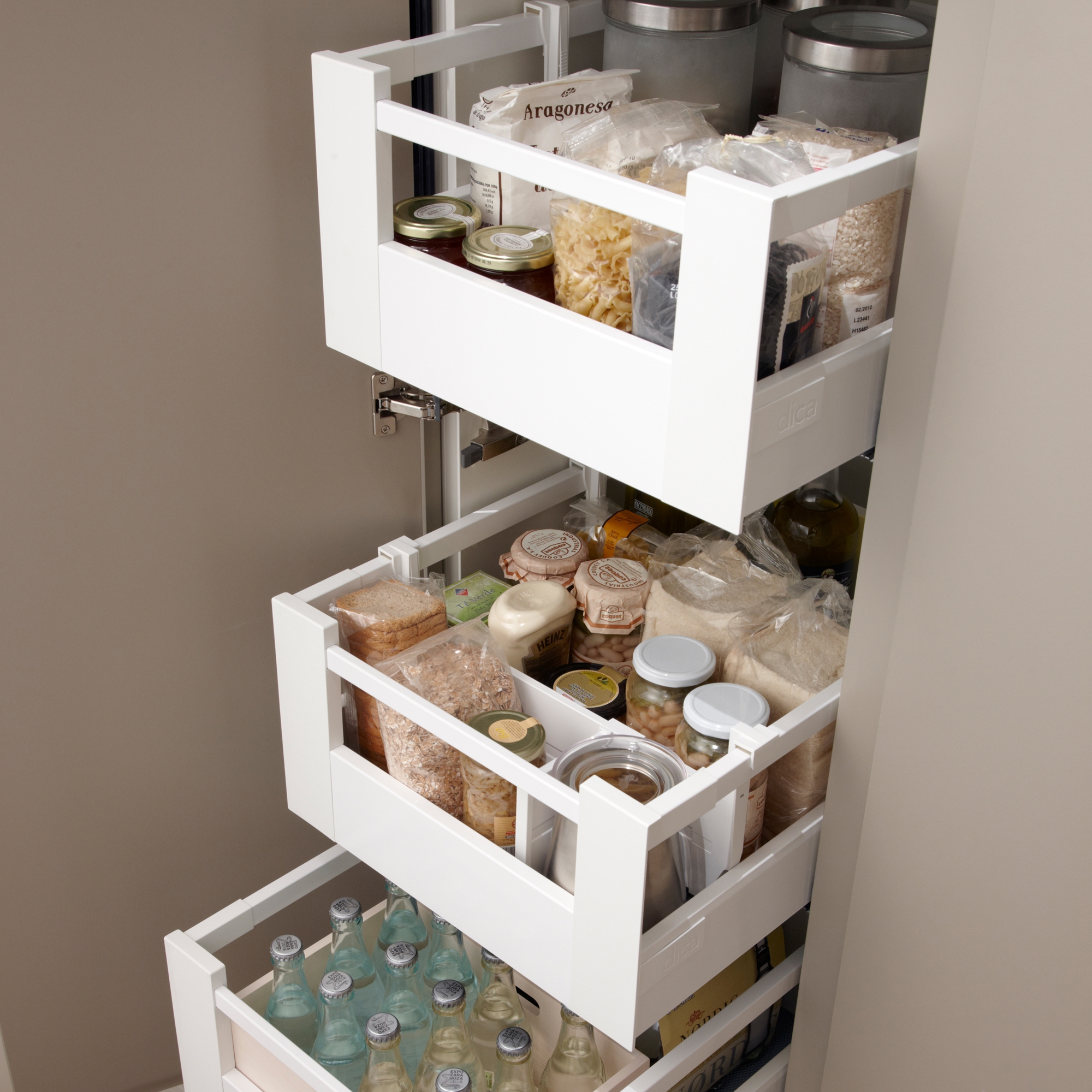 Accessories Kitchen | Column metallic drawers