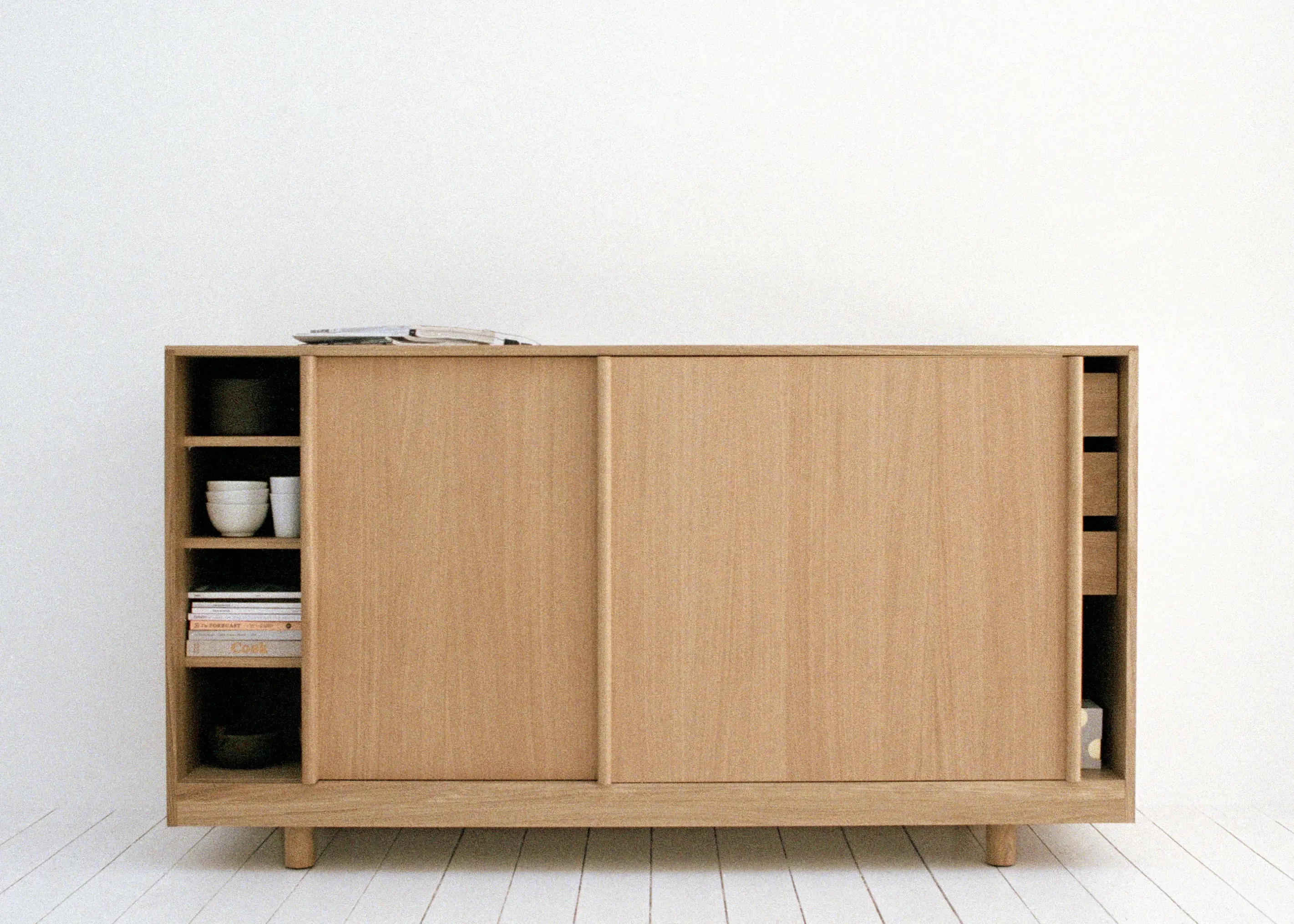 Bautier - Sideboard with Sliding Doors Natural Oak