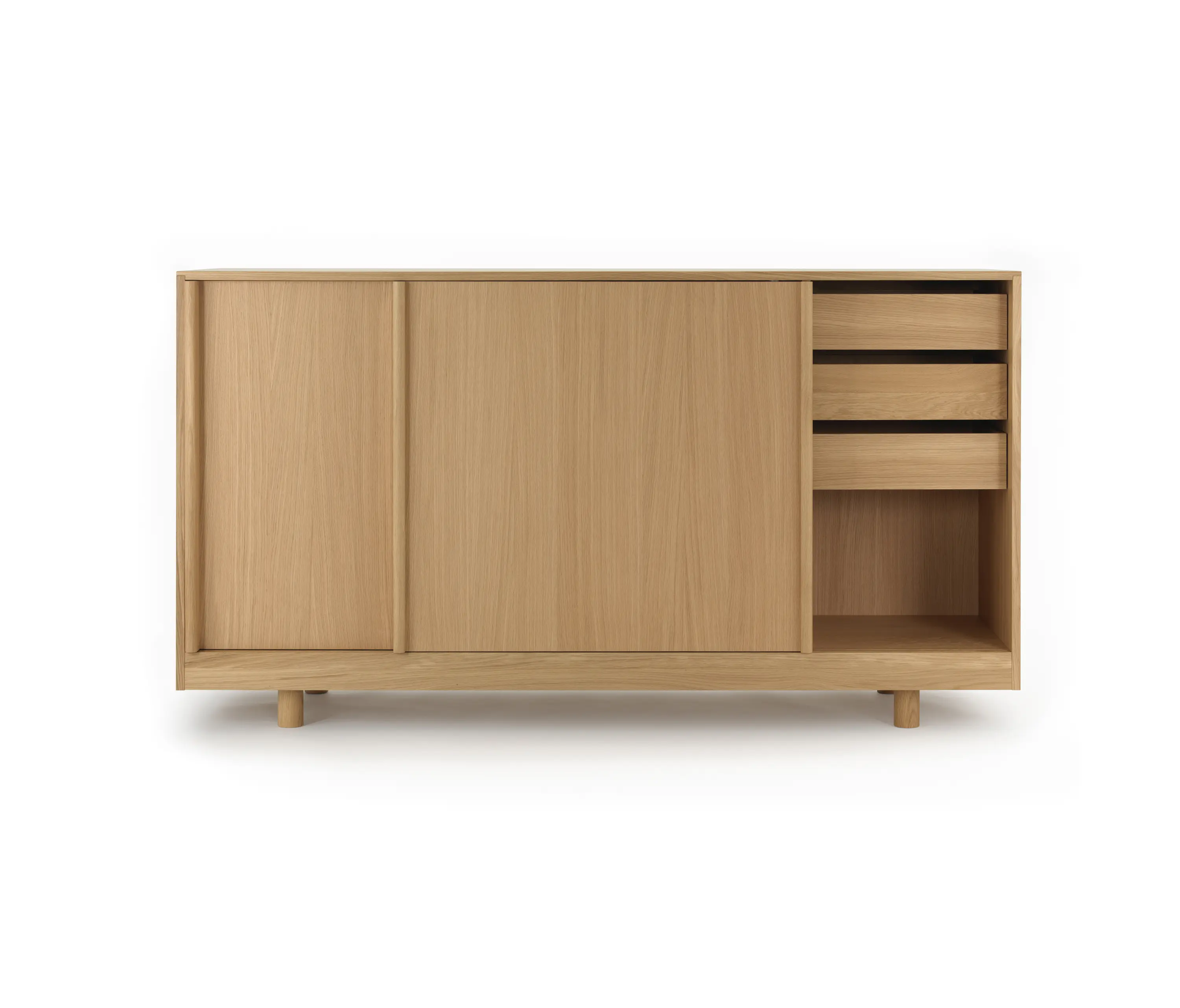 Bautier - Sideboard with Sliding Doors Natural Oak