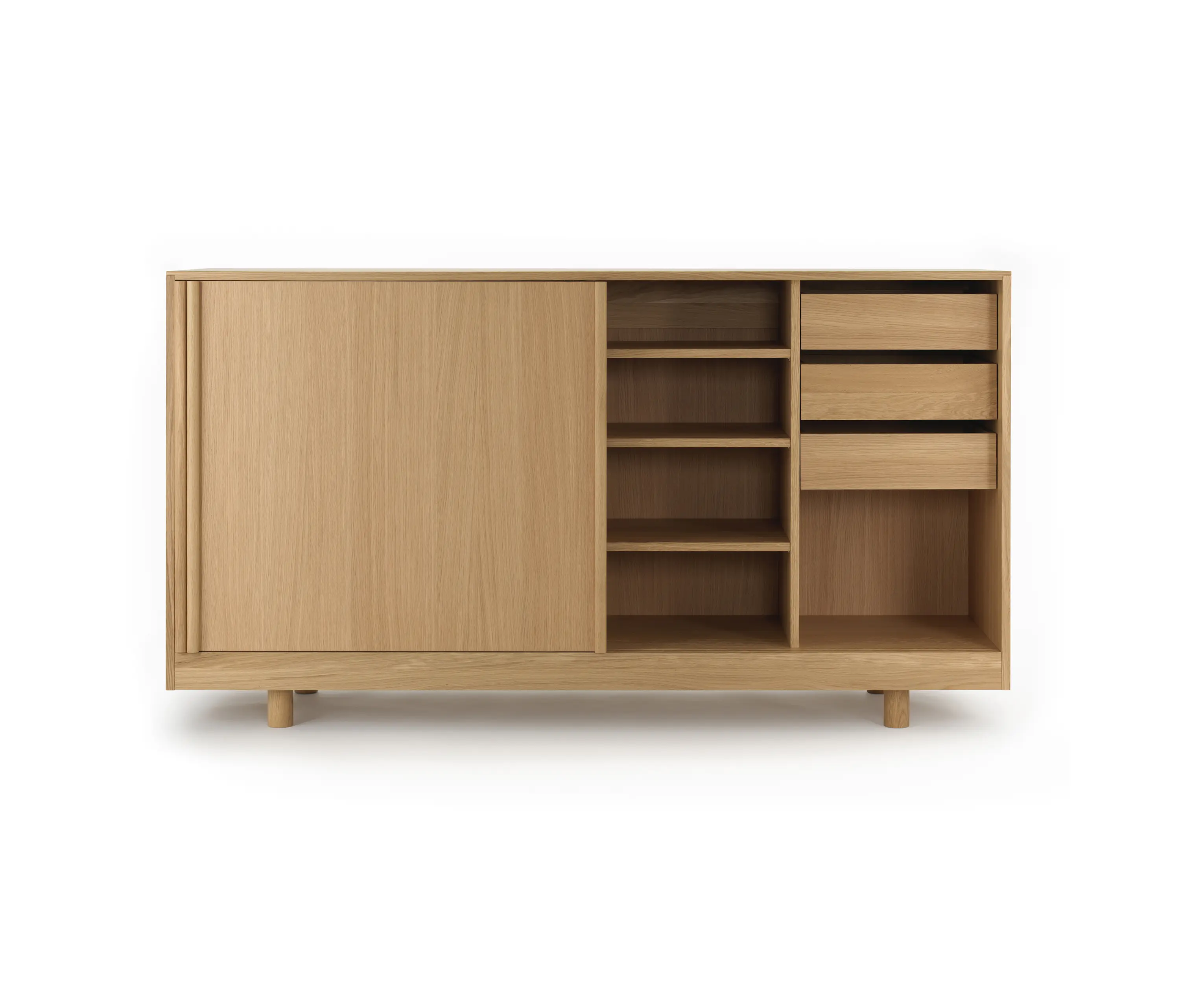 Bautier - Sideboard with Sliding Doors Natural Oak