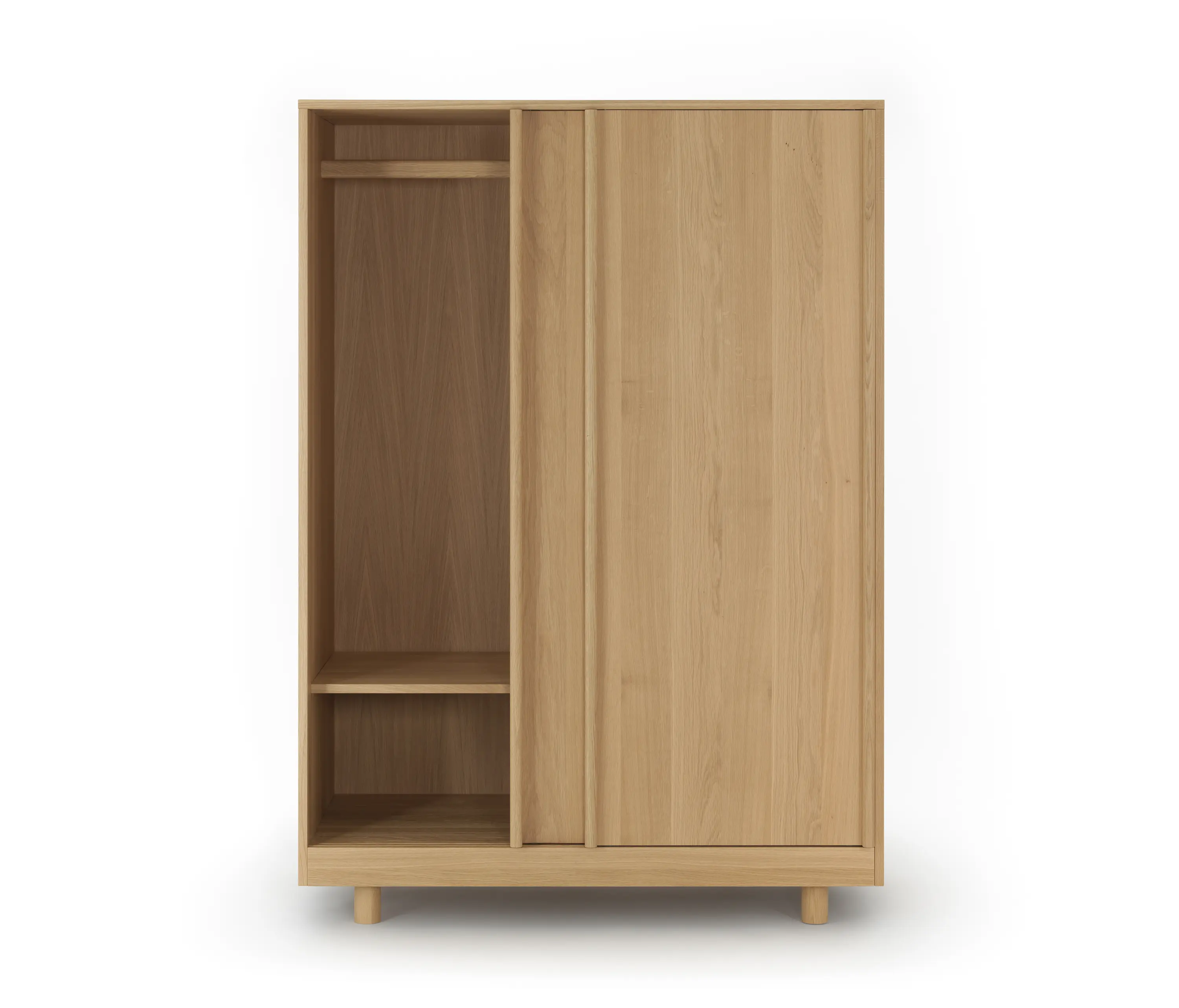 Bautier - Wardrobe with Sliding Doors Natural Oak