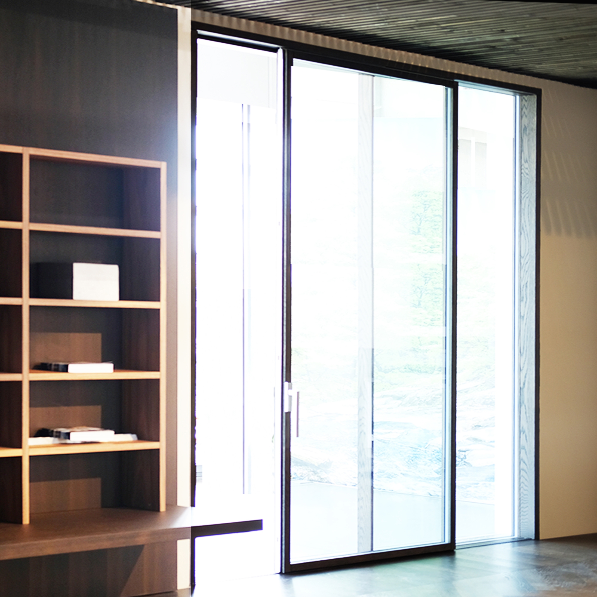 Display product Ghost Wood minimal sliding door from manufacturer ISAM