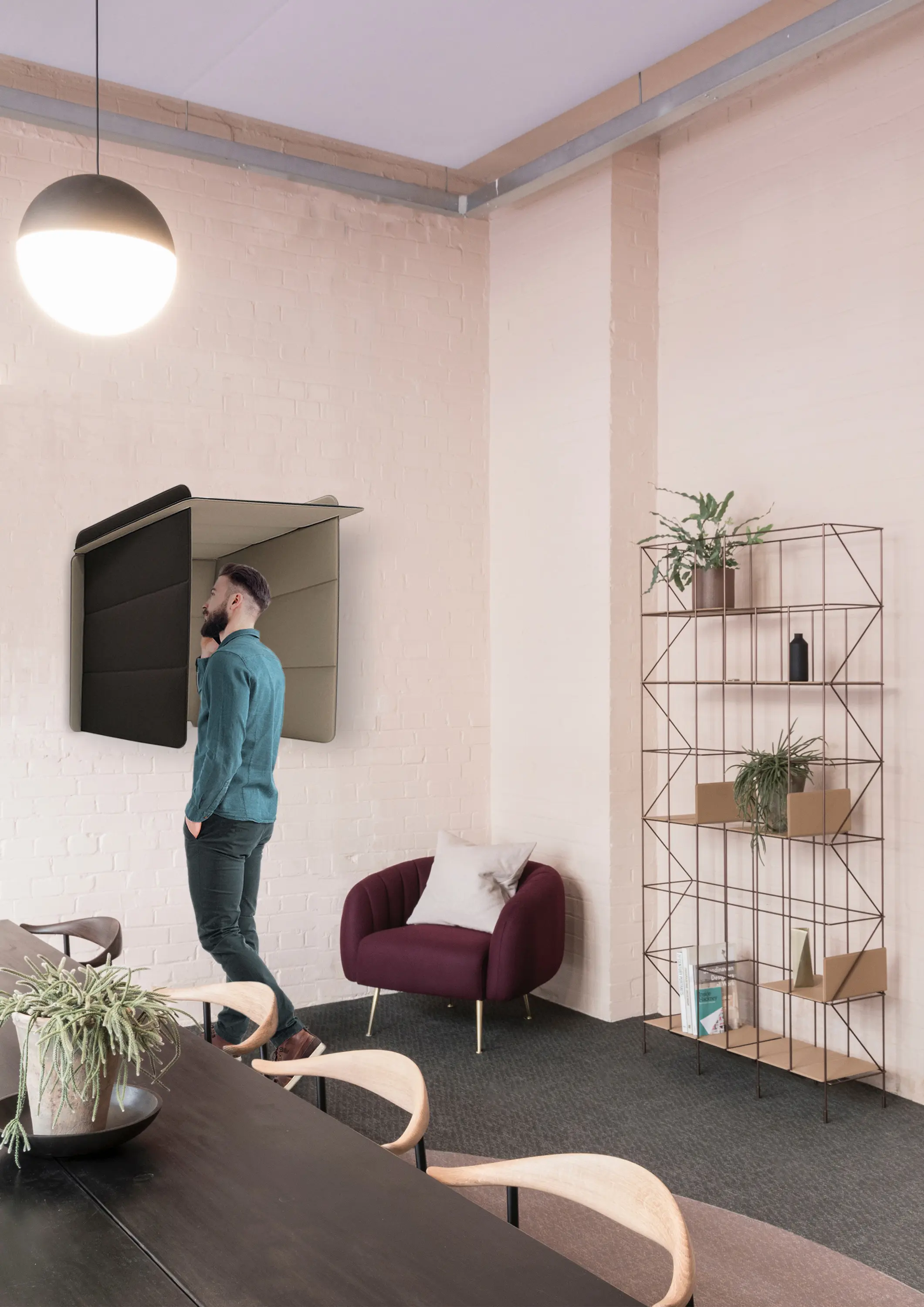 Slalom - ECObooth | Acoustic panel for desks