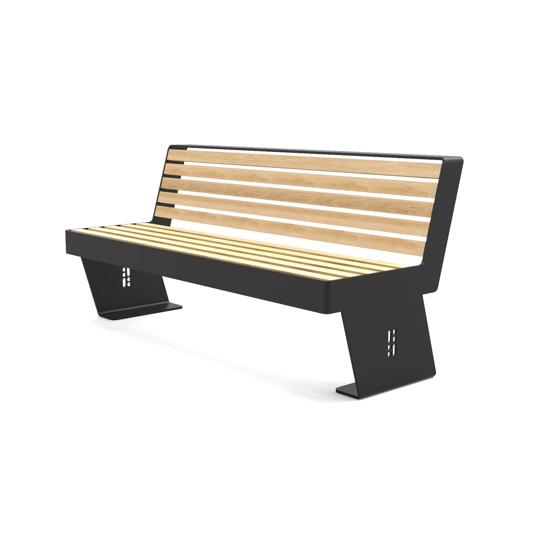 Noir bench