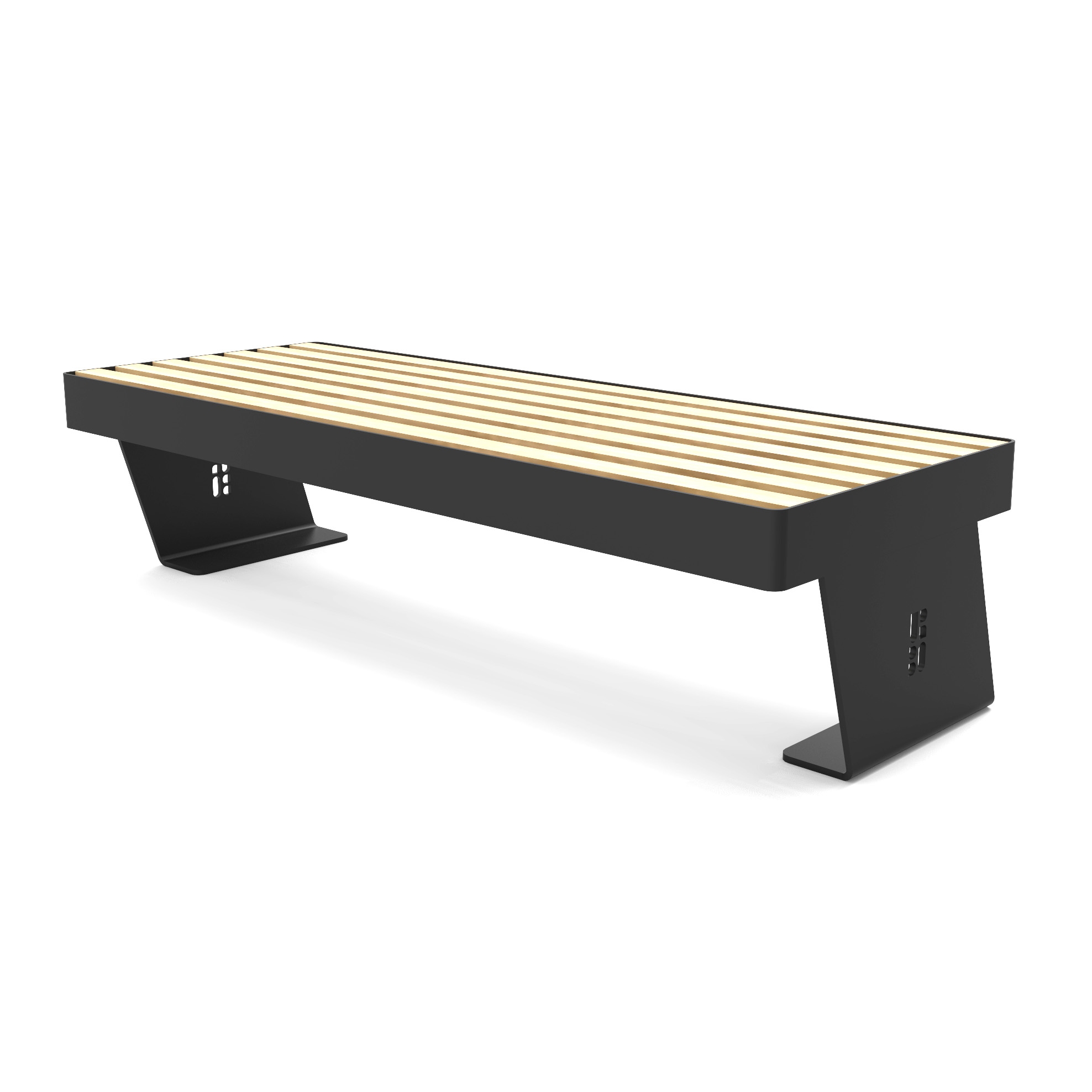 Noir bench