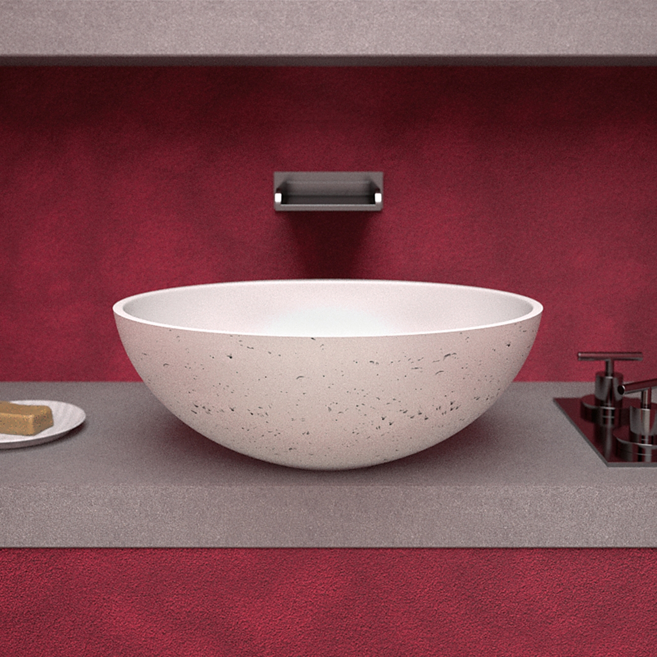 Afficher le produit Travertino Oval du fabricant Glass Design