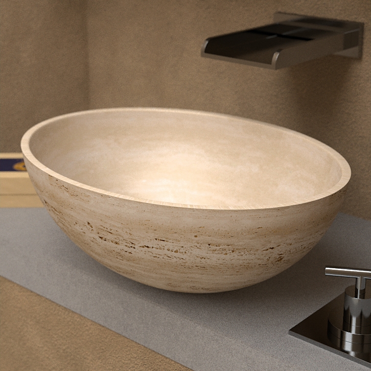 Travertino Oval