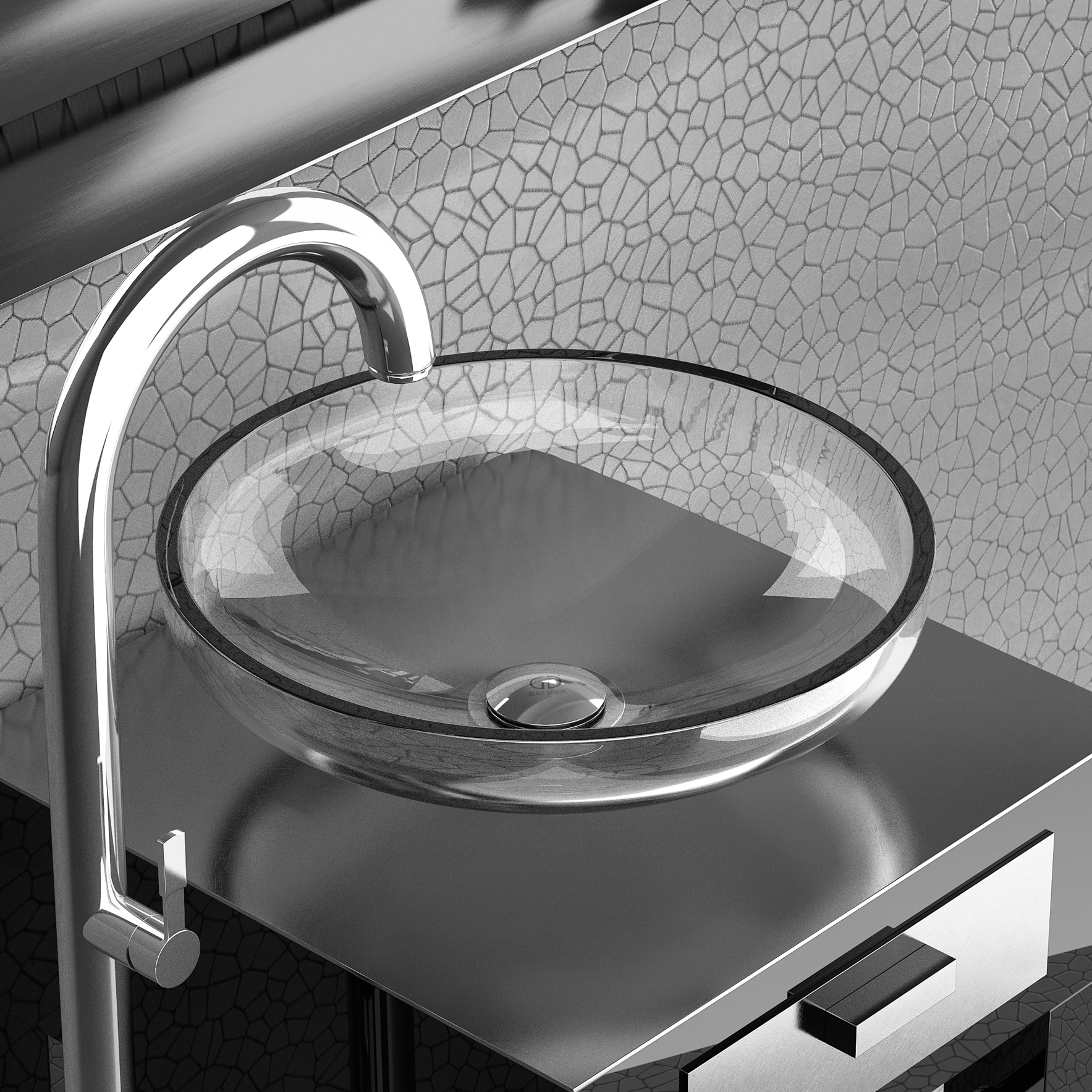 Afficher le produit Aqua du fabricant Glass Design
