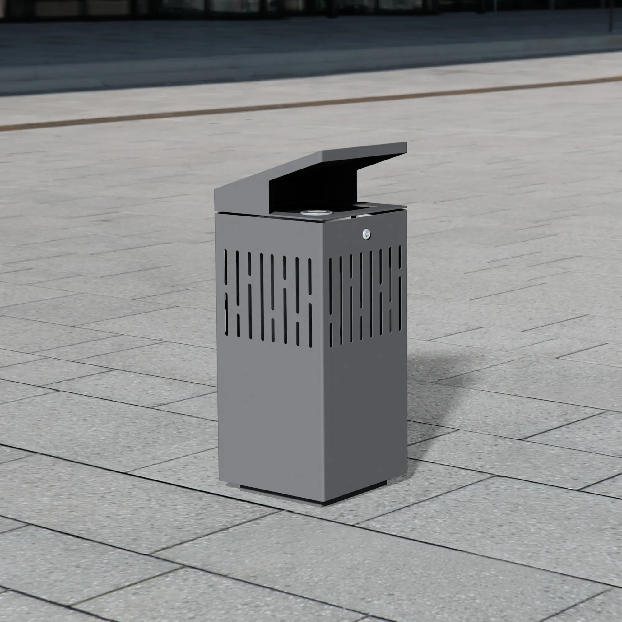 BENKERT-BAENKE - Litter bin 1110 with roof top