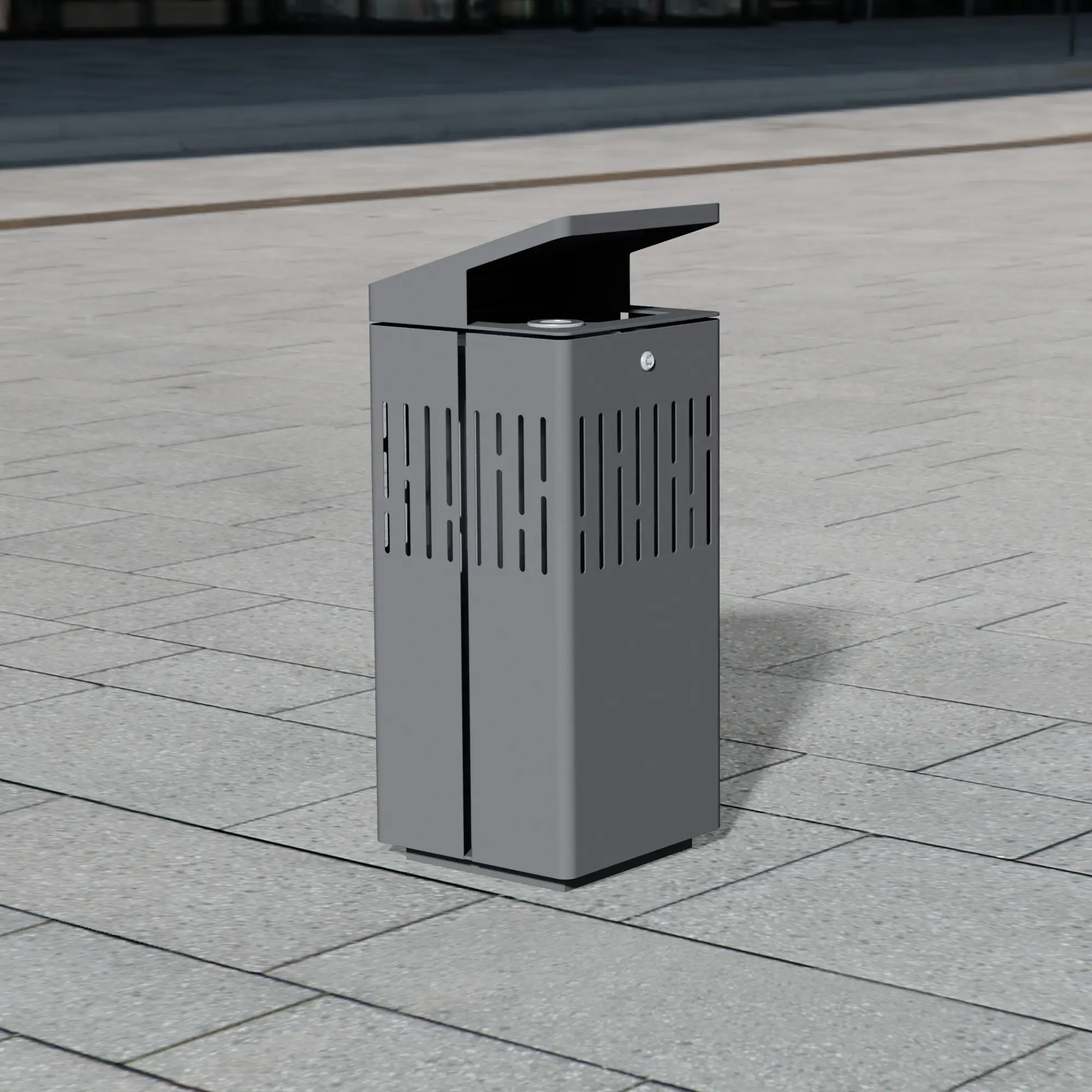 BENKERT-BAENKE - Litter bin 1120 with roof top
