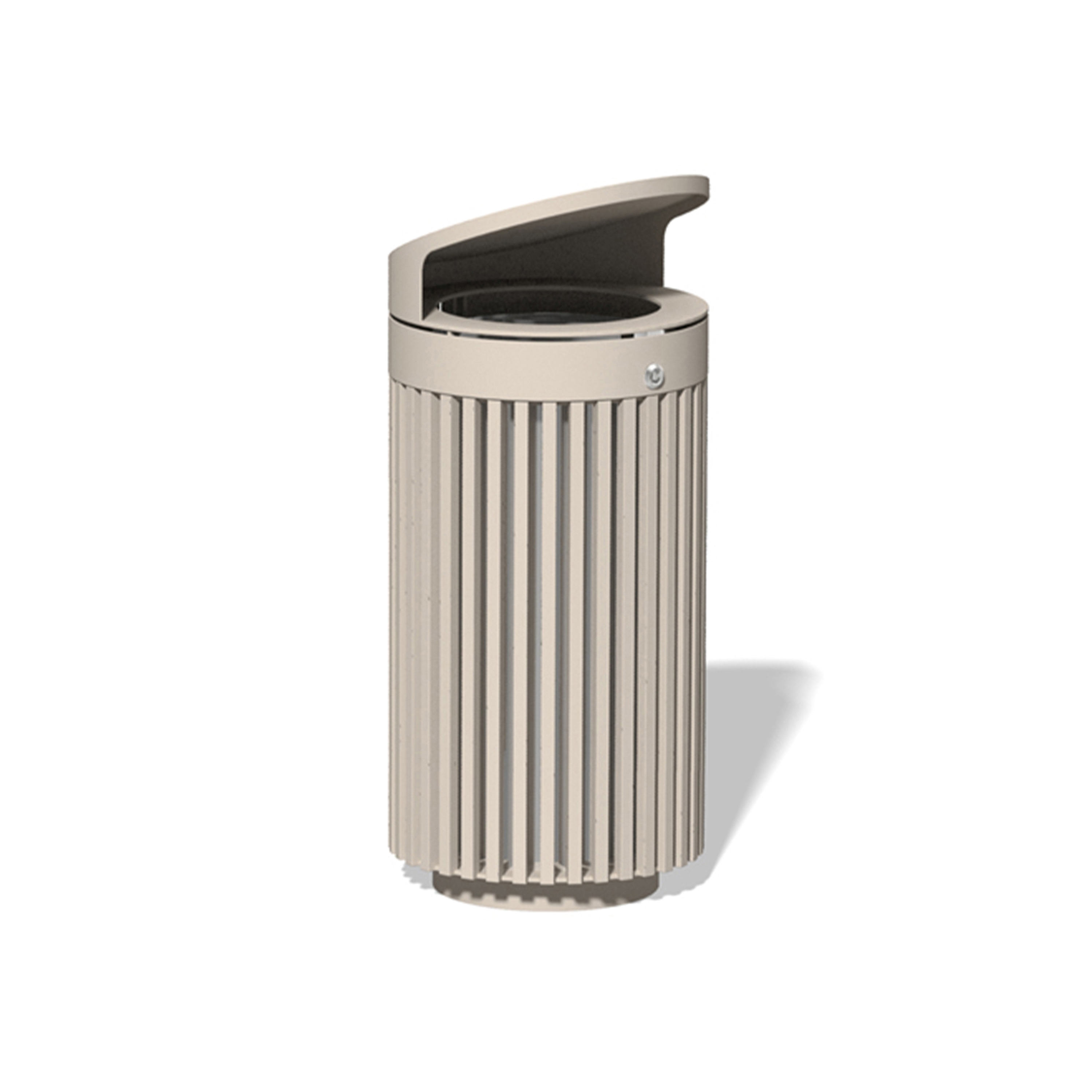 Display product Litter bin 610 with roof top from manufacturer BENKERT-BAENKE