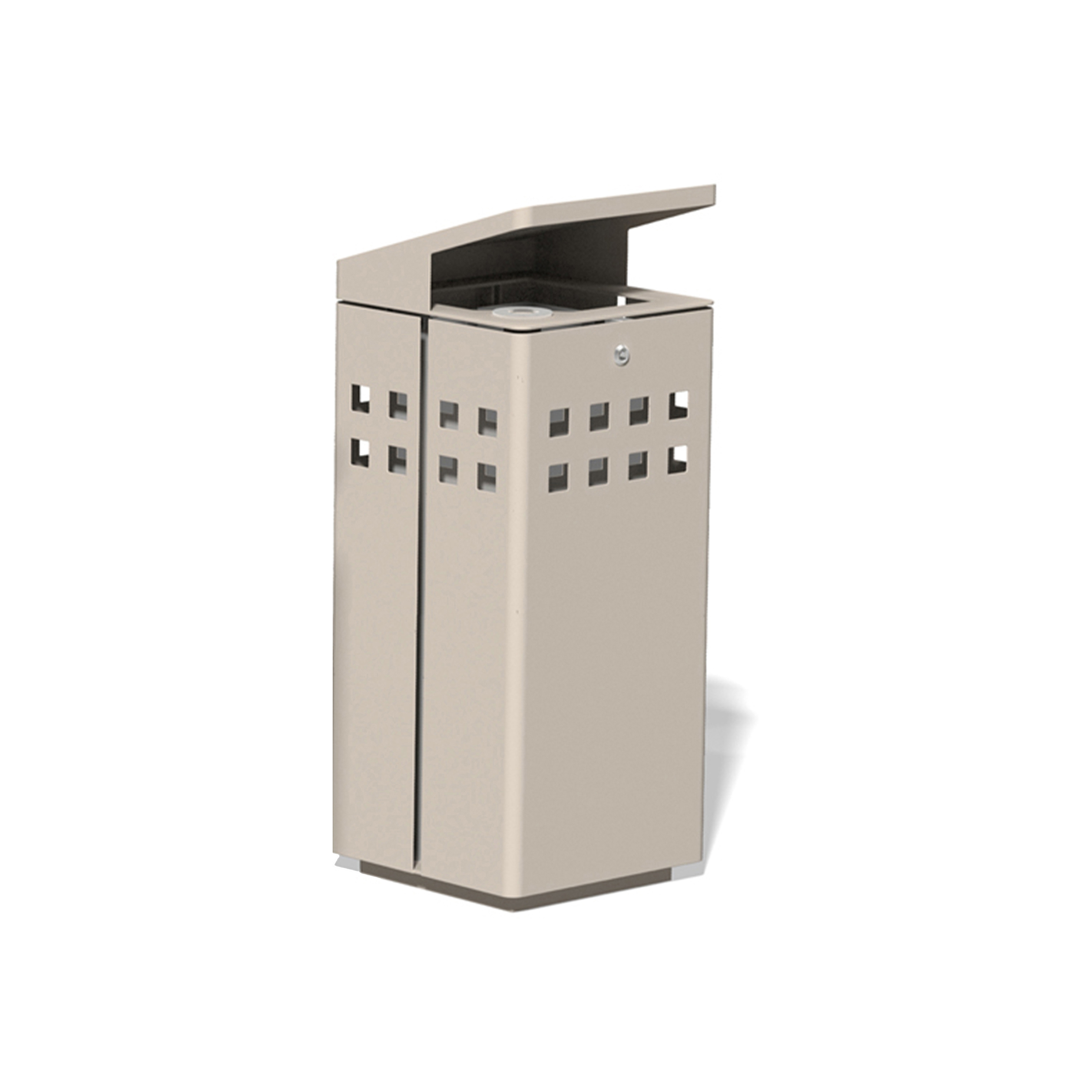 Display product Litter bin 1320 with roof top from manufacturer BENKERT-BAENKE