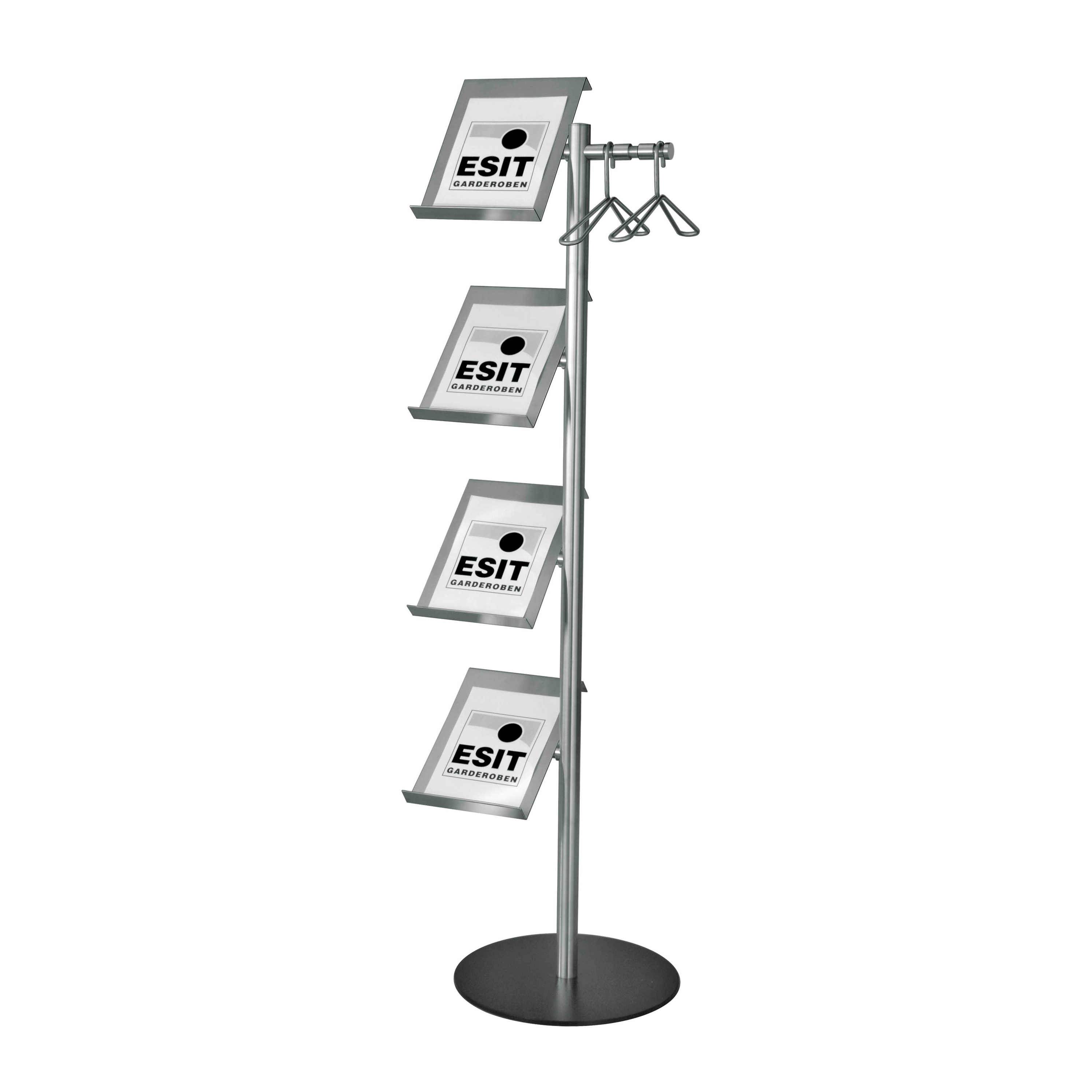 Display product 1815L Brochure holder and coat stand from manufacturer ESIT