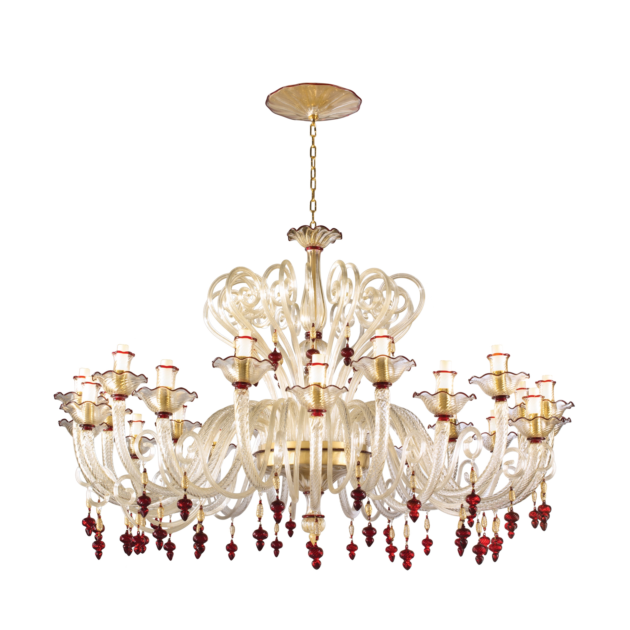 Display product Dama Rossa Chandelier from manufacturer Abate Zanetti