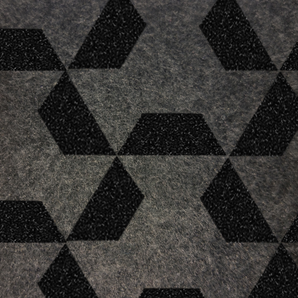 Ecoustic Panel Tri Black On Charcoal