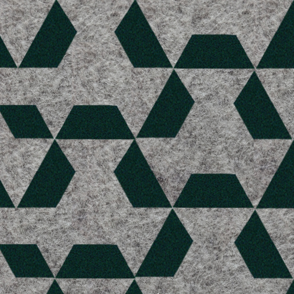 Display product Ecoustic Panel Tri Slate On Light Grey from manufacturer complexma