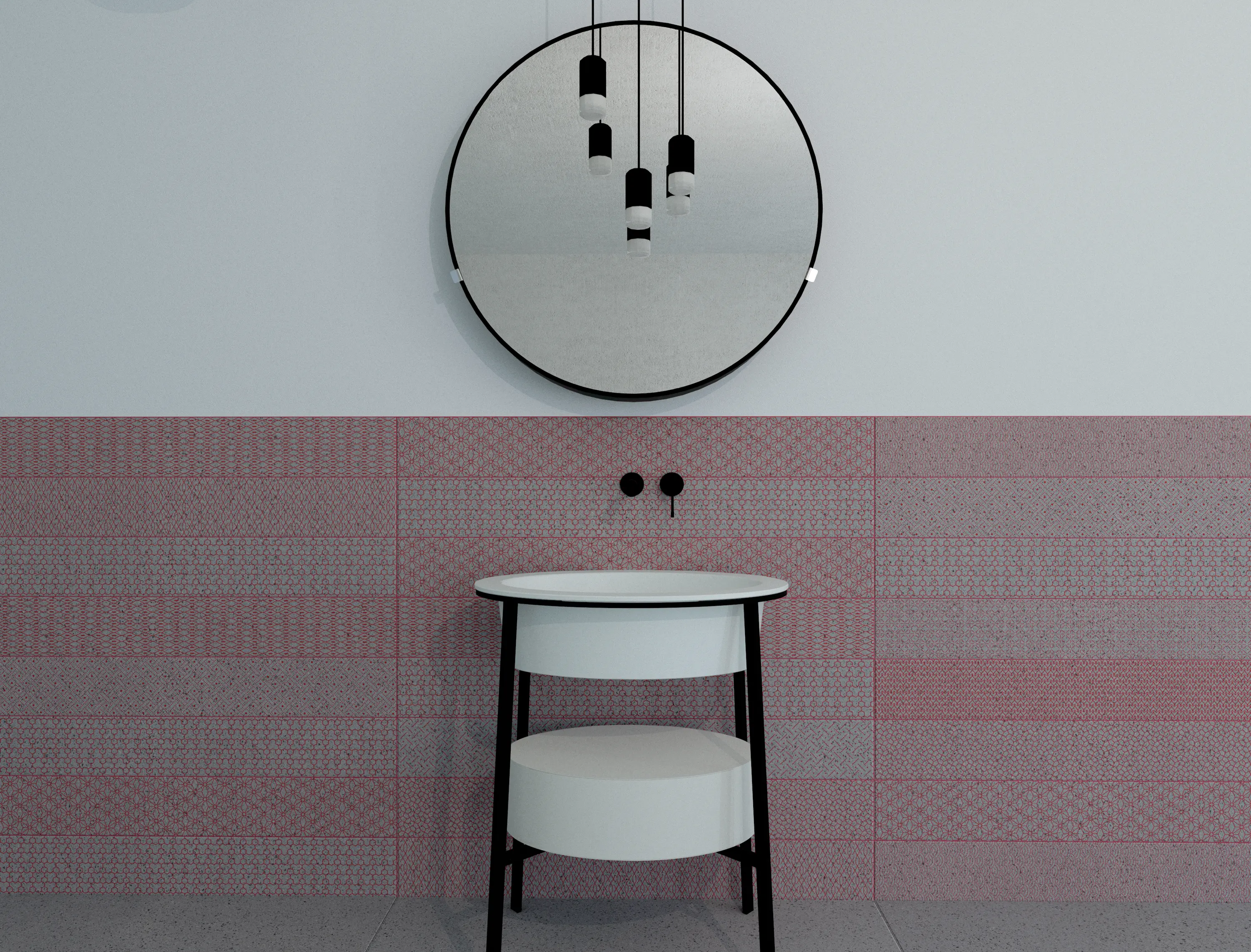Ornamenta - Maiolicata Impuntura Pink 15X120 | M15120IMP