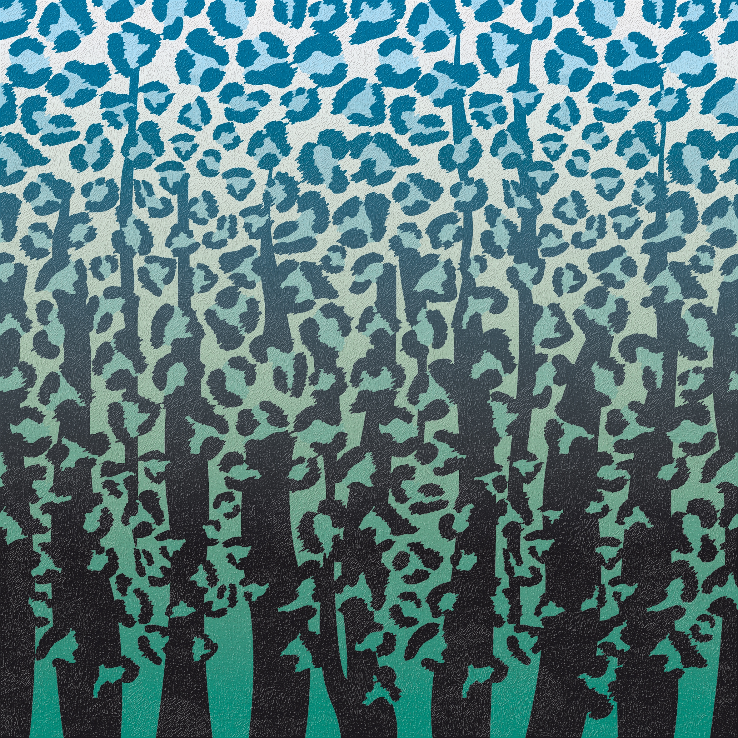 Jungle animaliér Hybrid Green-Blue | AN6060HYBGB