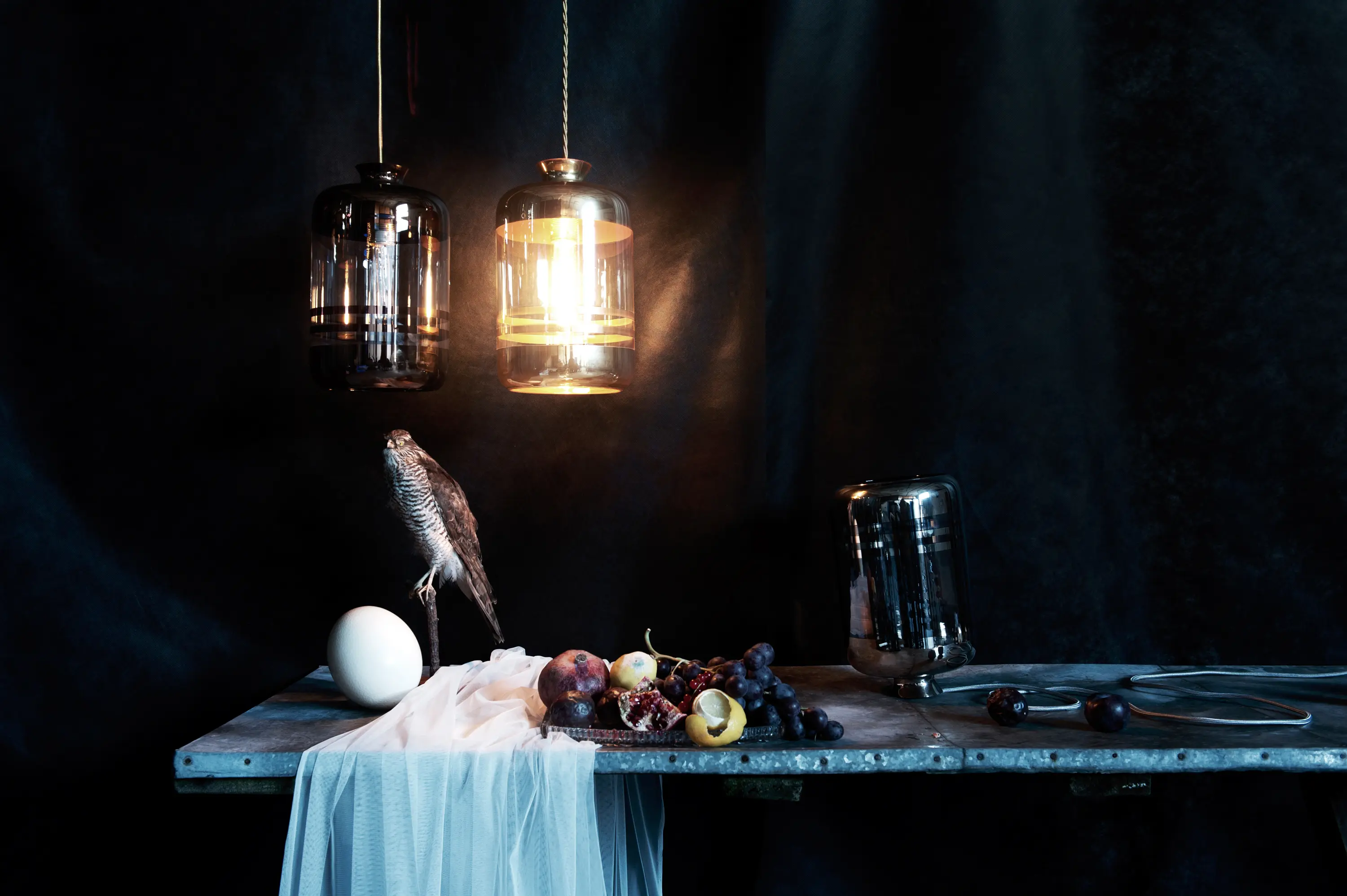 EBB & FLOW - Pillar Lamp Stripes