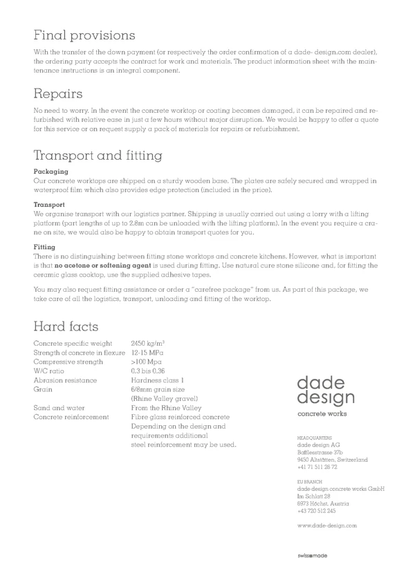 Preview image for the file Concrete kitchen planning guide