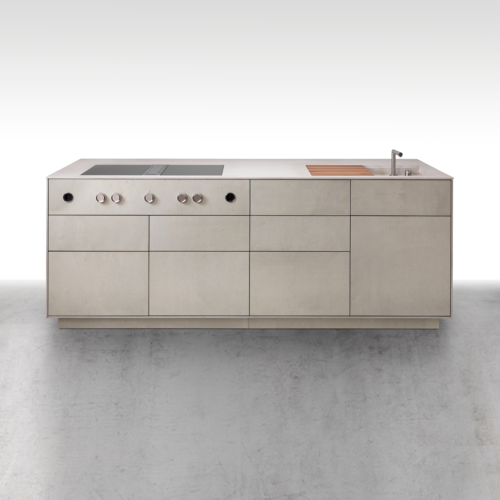 Afficher le produit dade MILANO concrete kitchen du fabricant Dade Design AG concrete works Beton