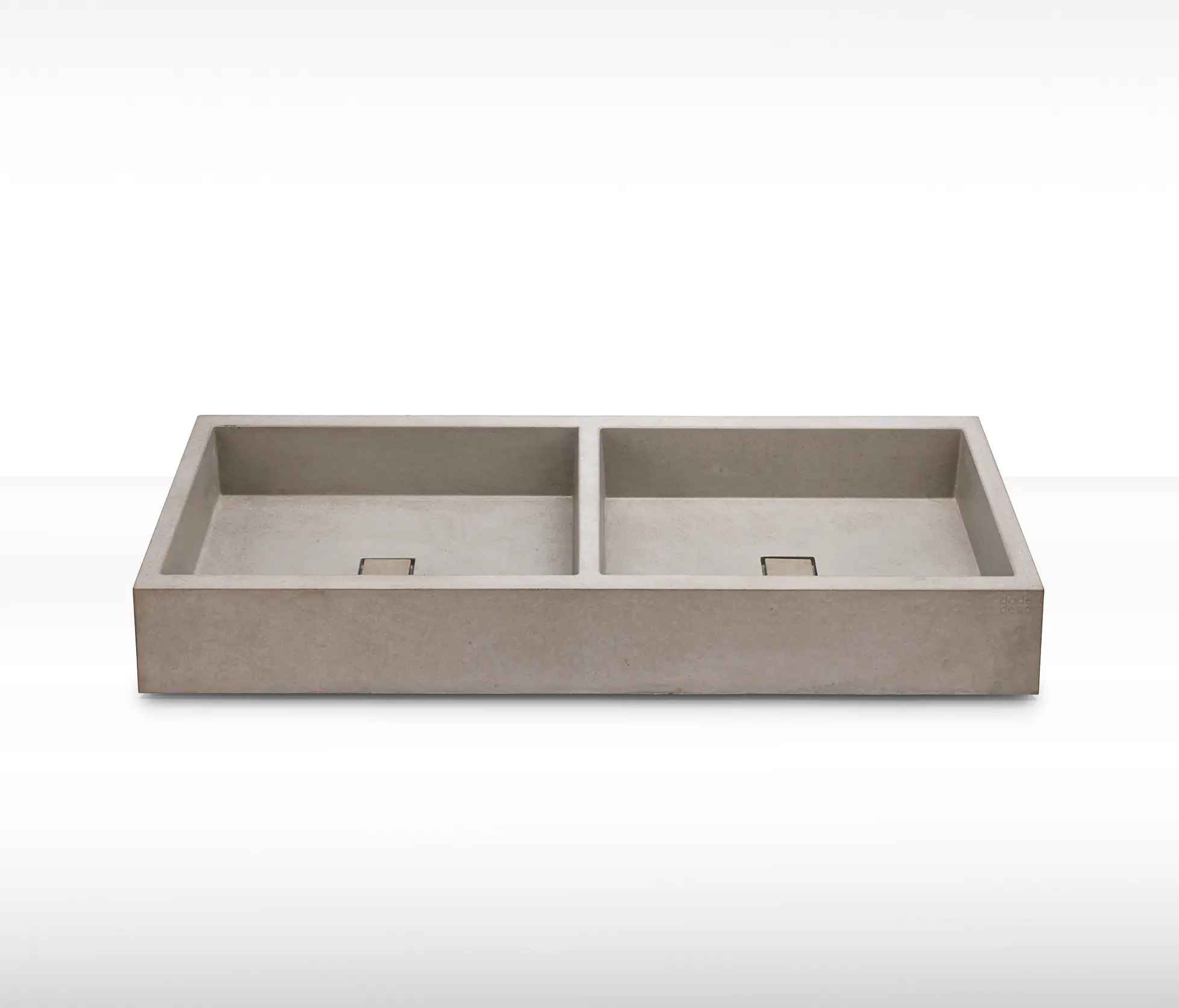 Dade Design AG concrete works Beton - dade ELEMENT 120 double concrete sink