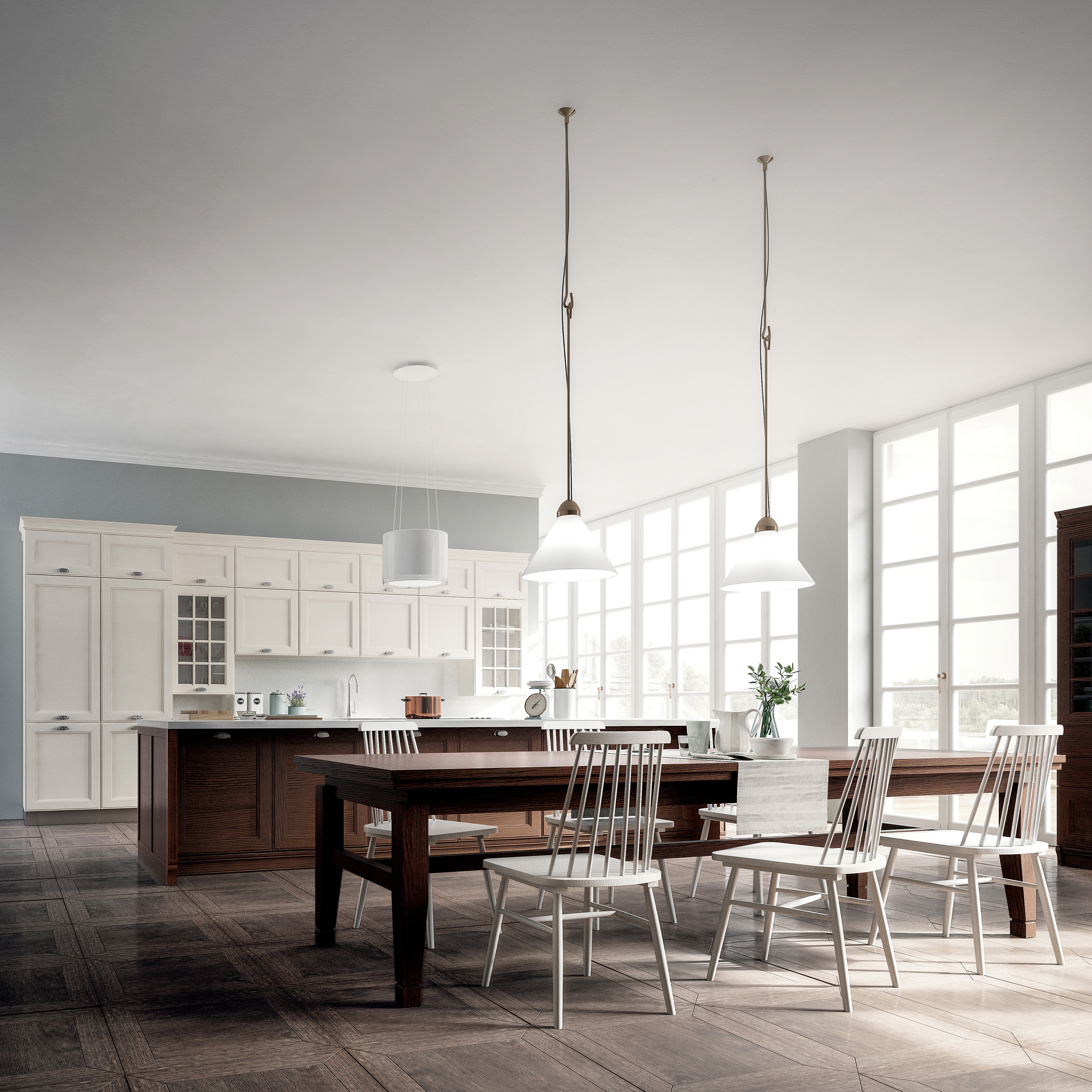 Produkt Kate classic fitted kitchen in solid ash wood des Herstellers GD Arredamenti anzeigen