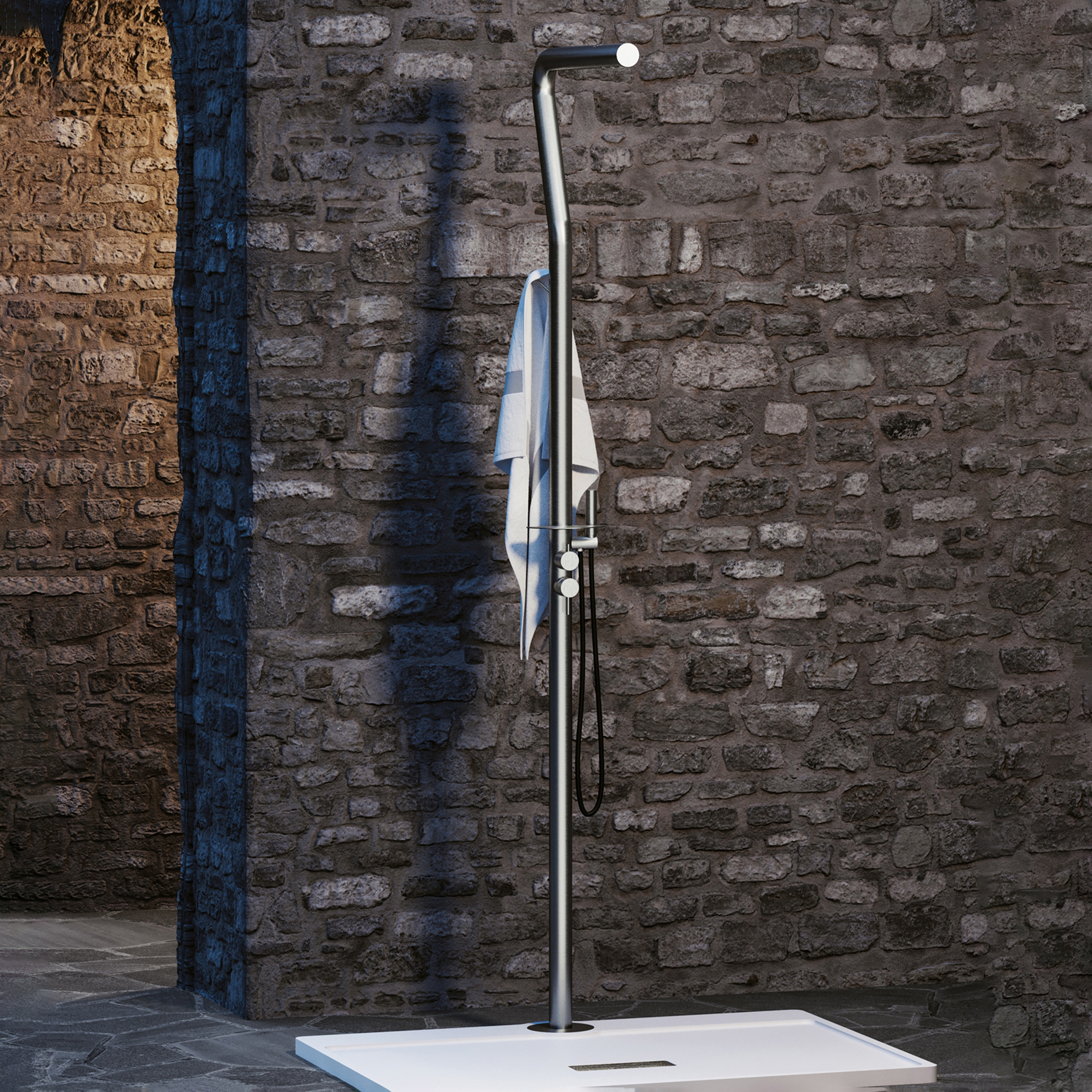 Mostra il prodotto Stainless steel Grecale shower column del produttore Ideagroup