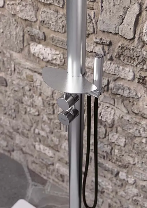 Ideagroup - Stainless steel Grecale shower column