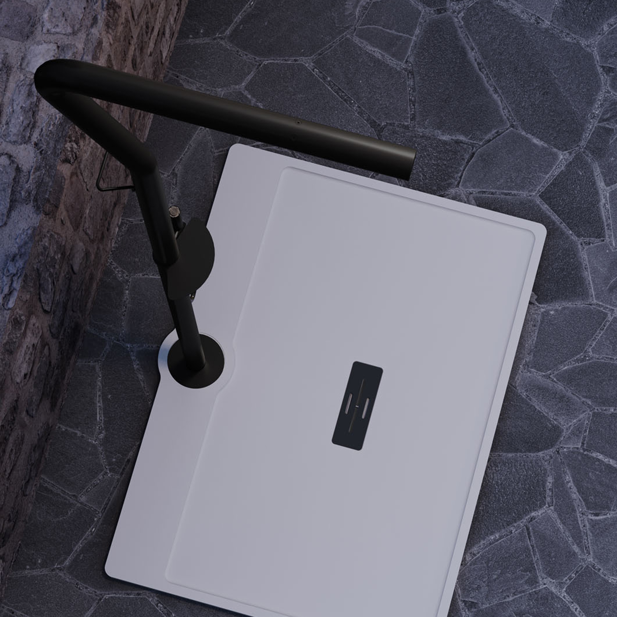 Stainless steel Grecale shower column