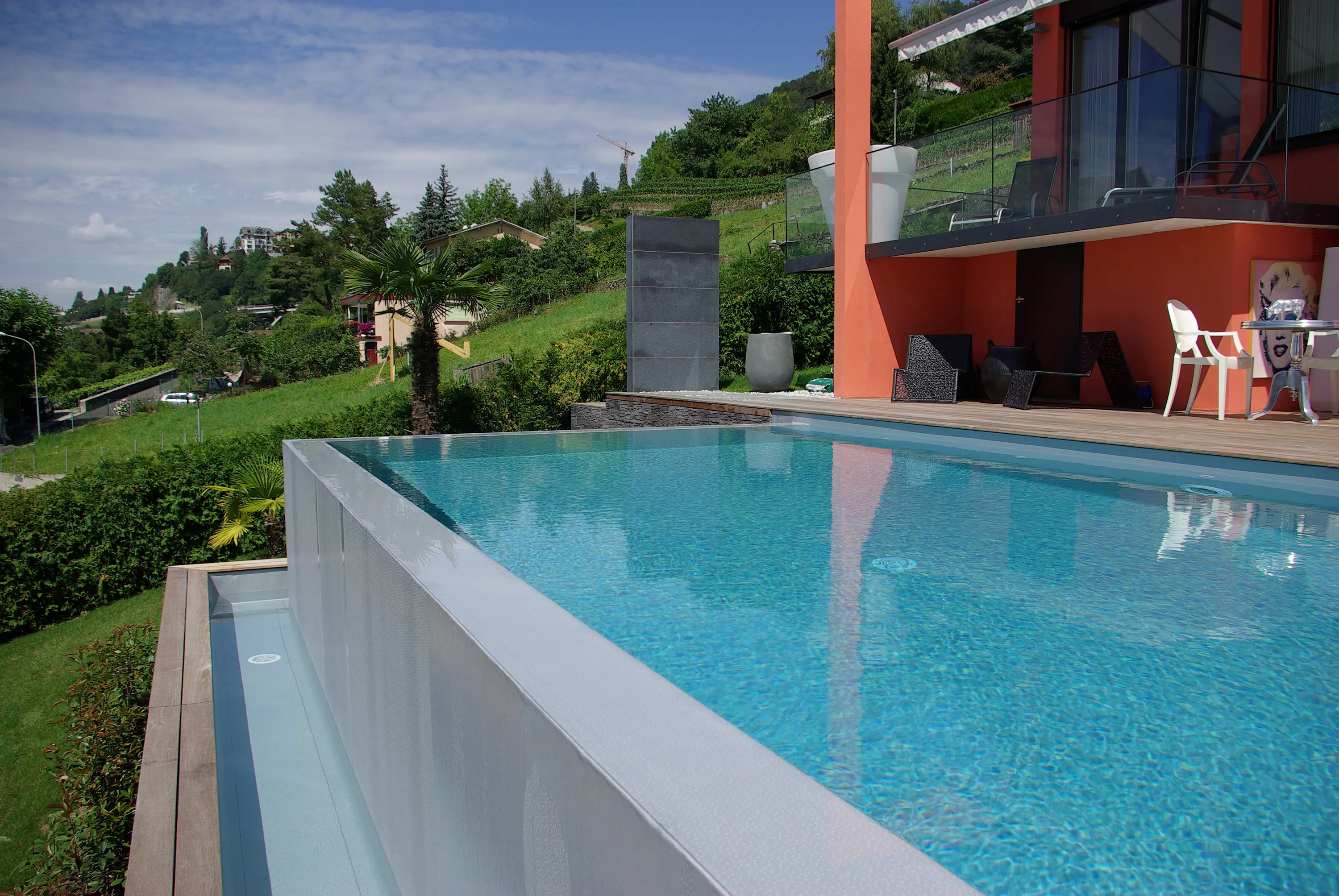 Piscines Carré Bleu - Overflow pool