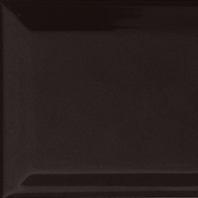 Metro Biselado negro brillo