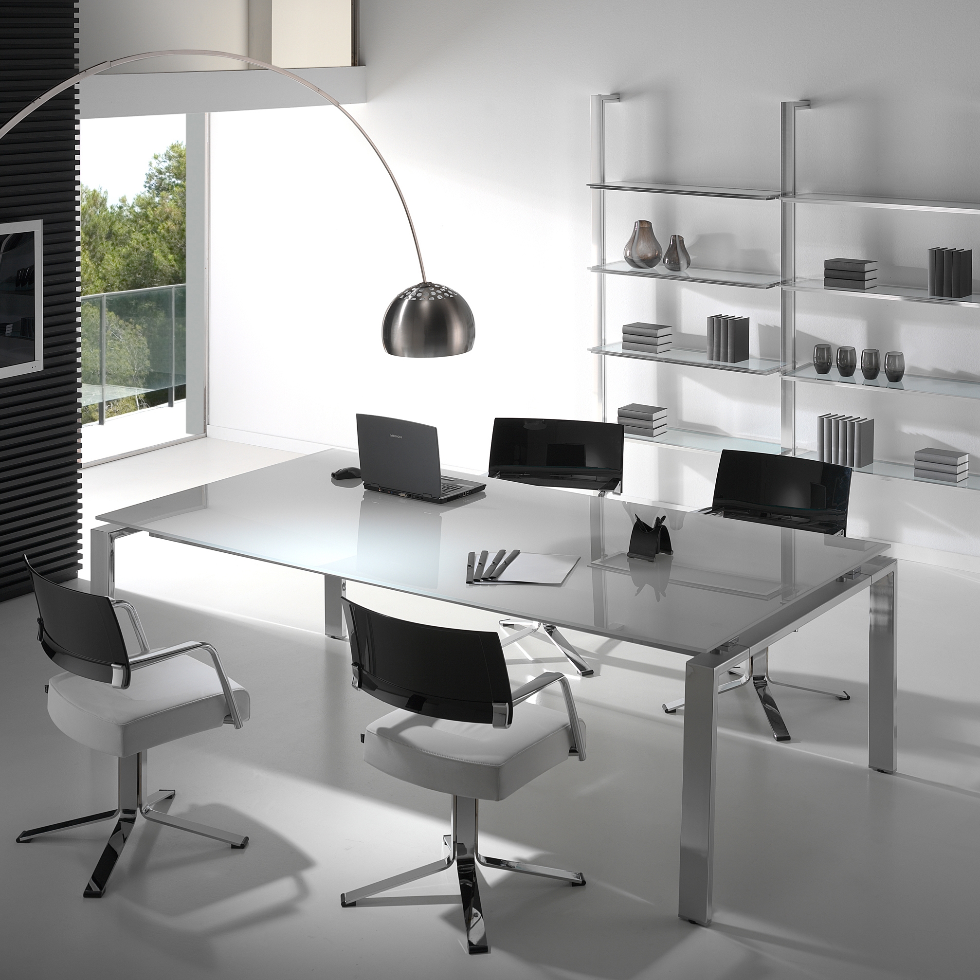 Afficher le produit Concepto Free | Cromo | Cristal Blanco du fabricant Ofifran