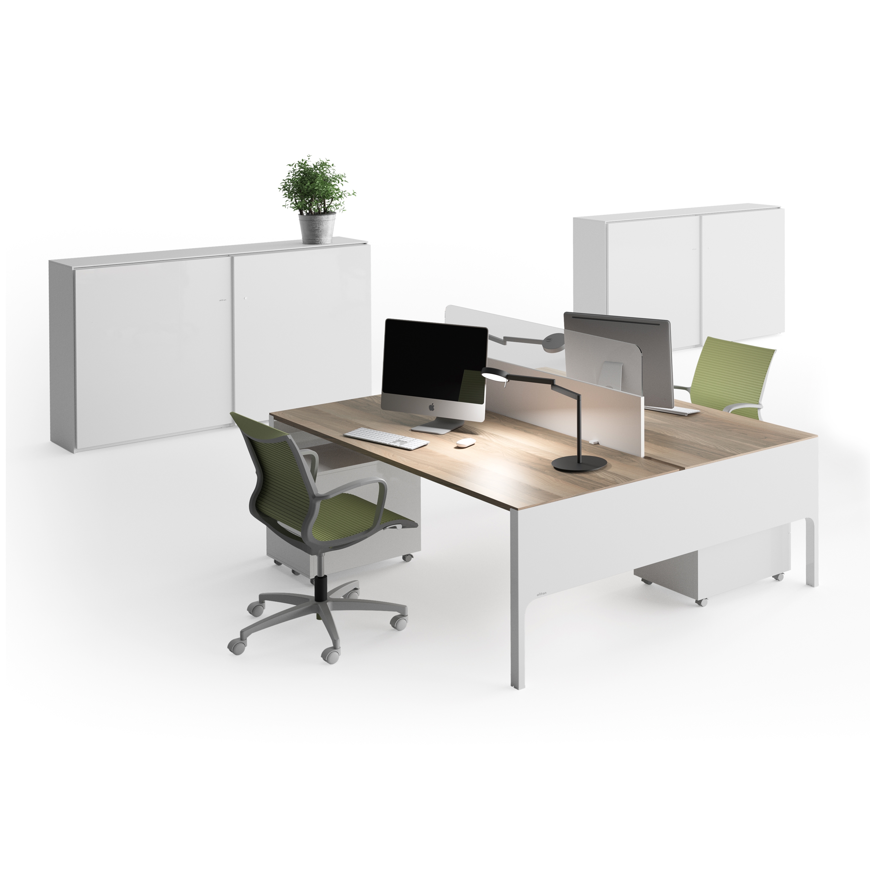 Mostrar el producto Lance | Blanco | Roble Estela del fabricante Ofifran