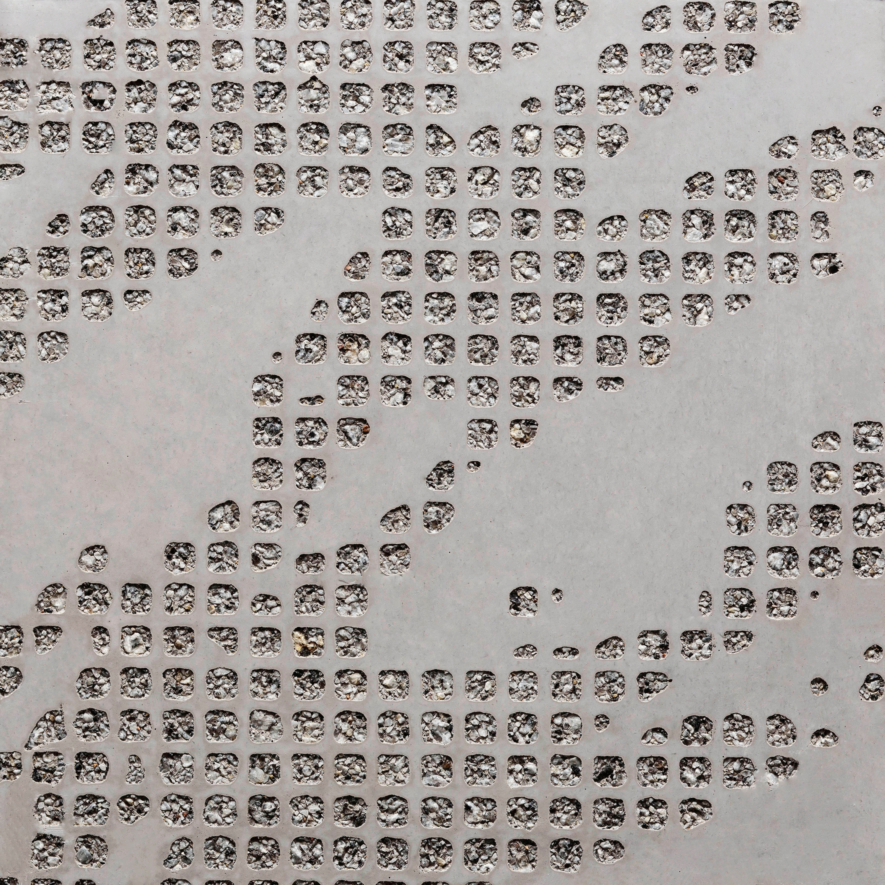 Display product GCFlow Grass grey cement - grey aggregate from manufacturer Graphic Concrete