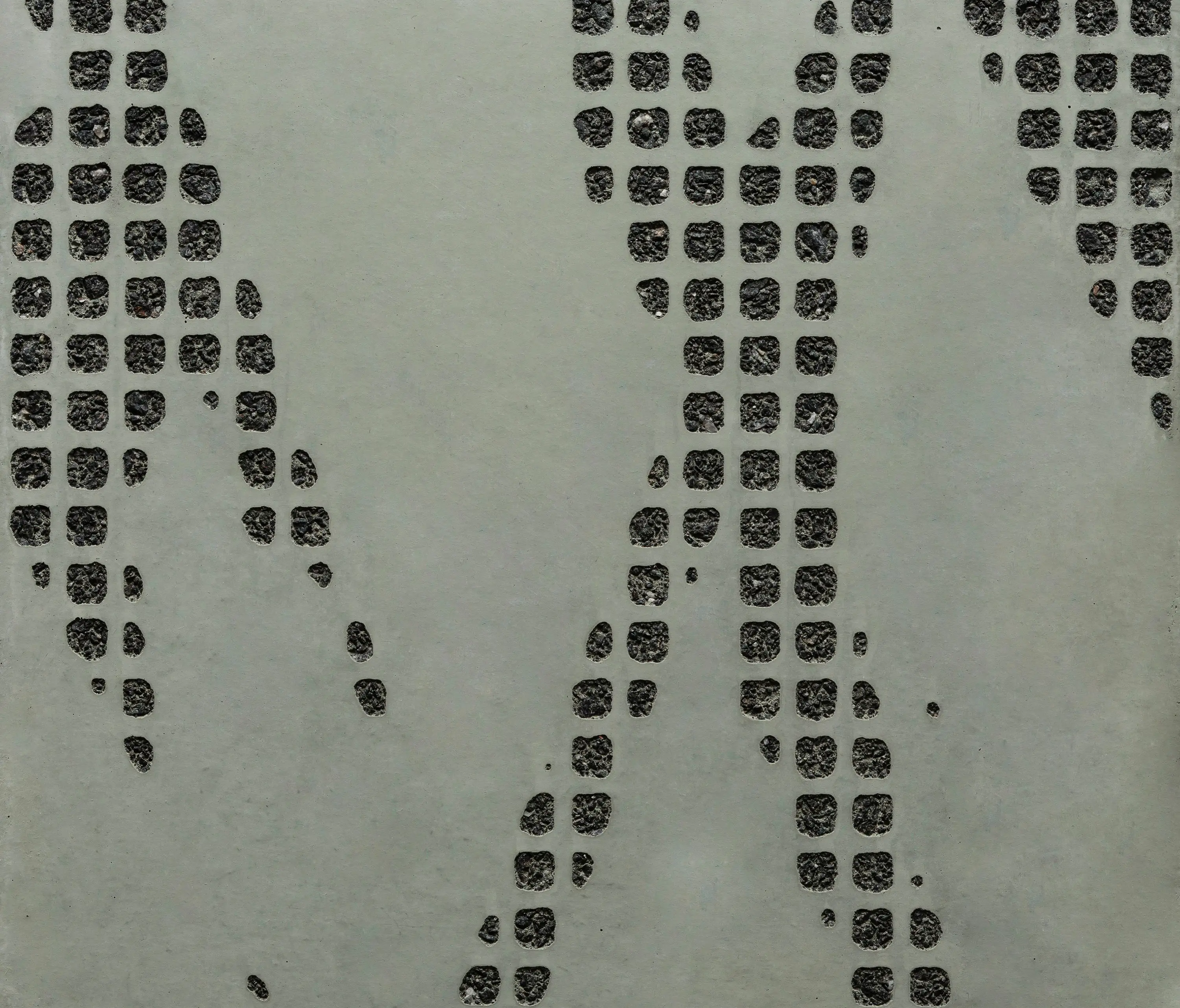 Graphic Concrete - GCFlow Grass green cement - black aggregate