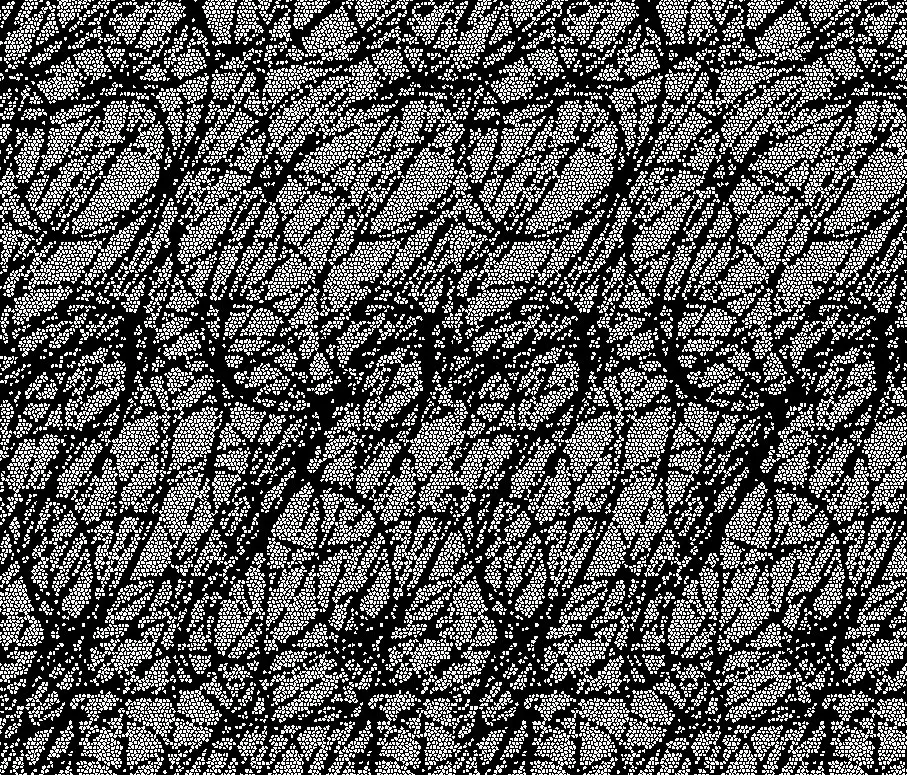 Graphic Concrete - GCFlow Mosaic Ellipse nega